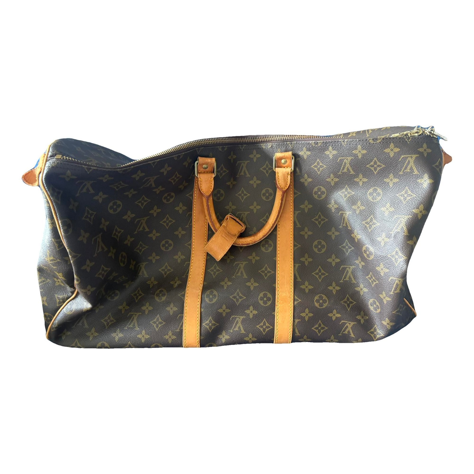 Keepall leather travel bag