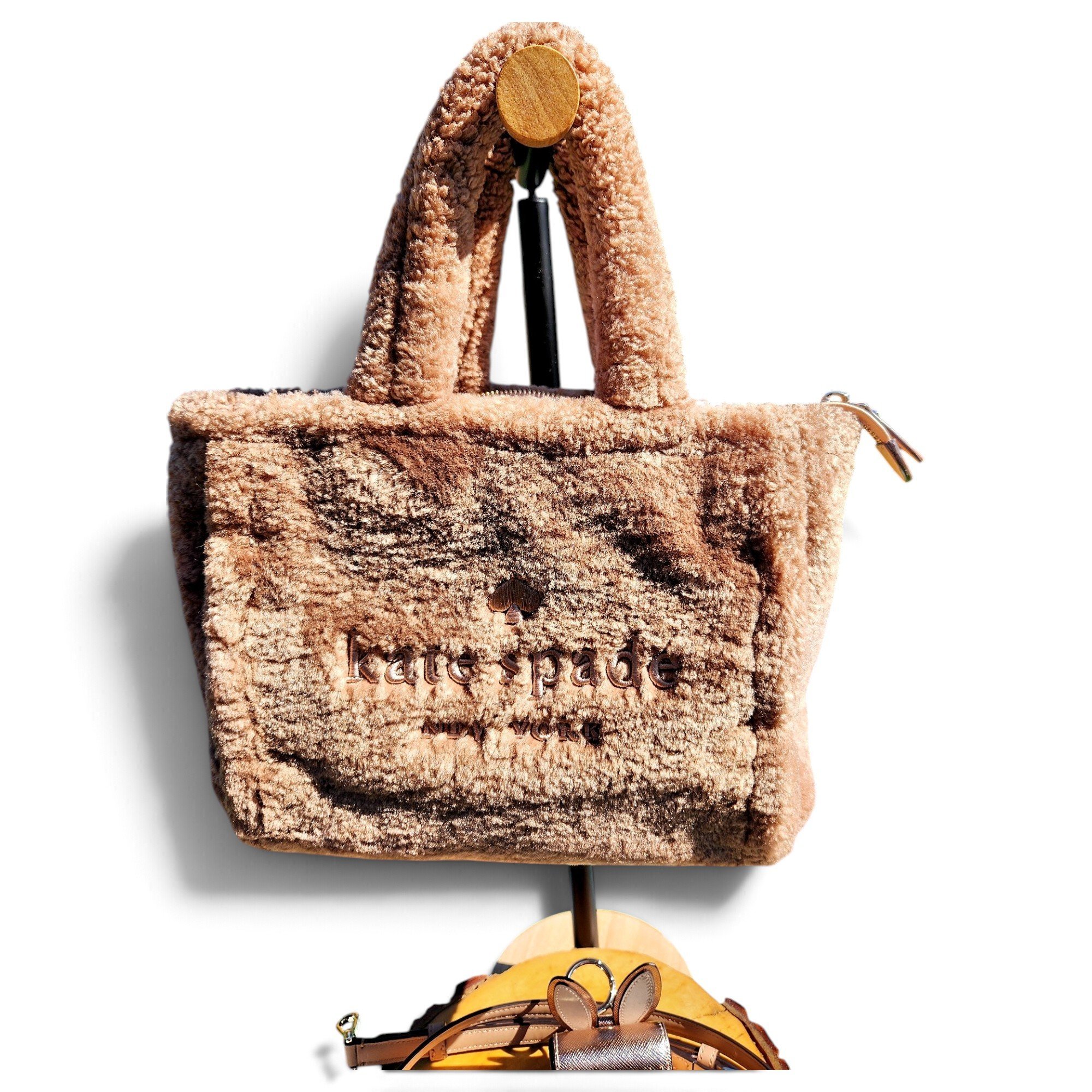 Faux fur tote