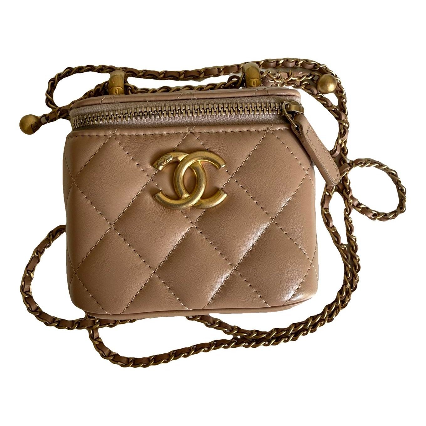 Trendy CC Vanity leather handbag