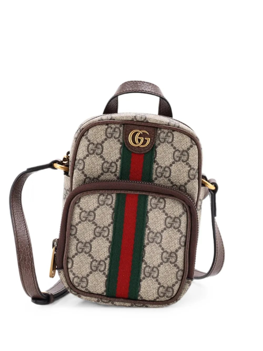 Ophidia Top Handle GG Coated Canvas Mini crossbody bag
