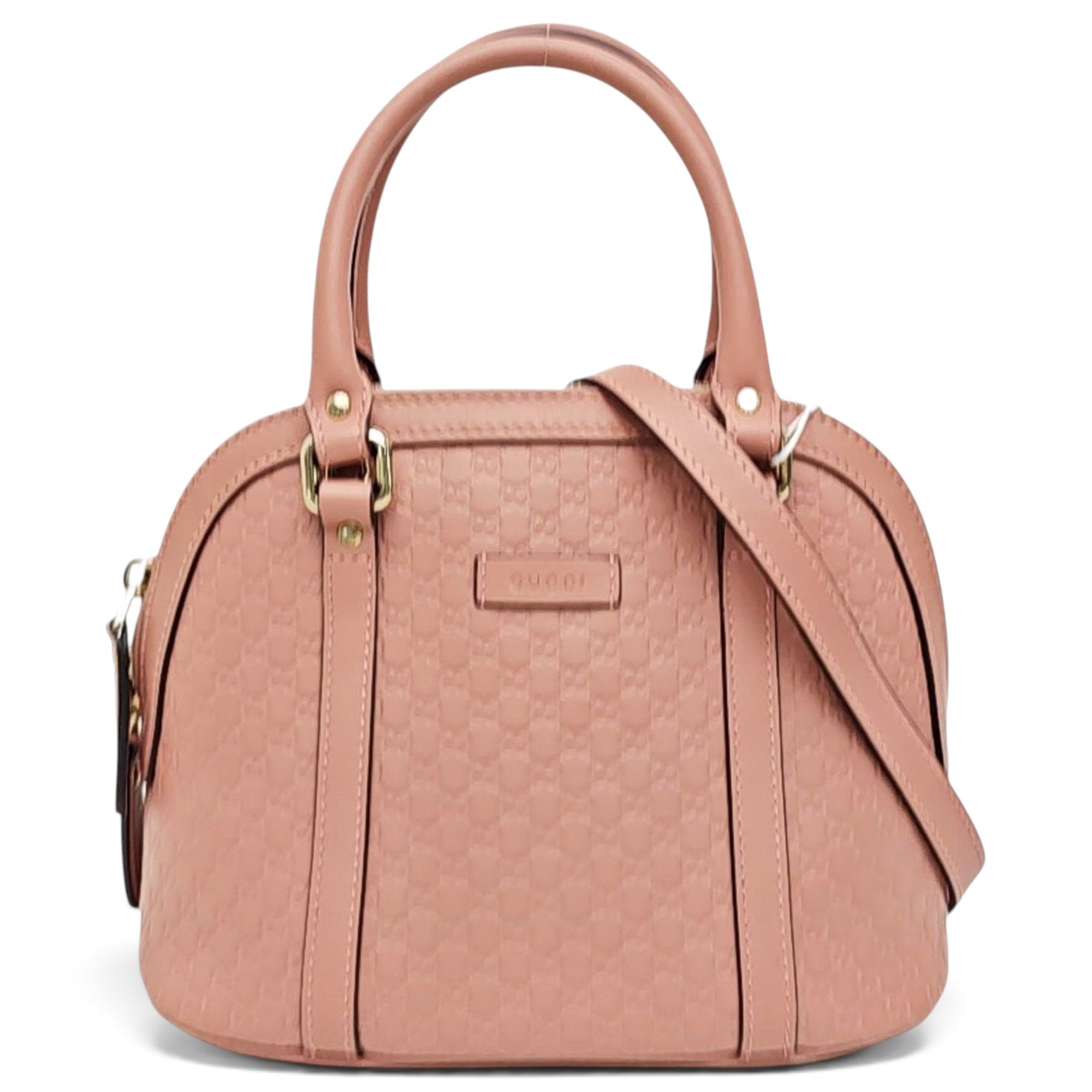 Dôme leather handbag