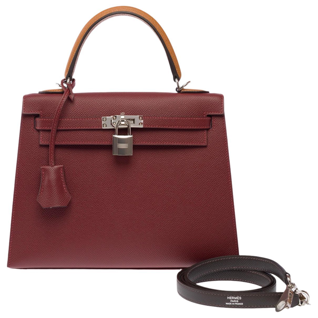 Kelly 25 leather handbag