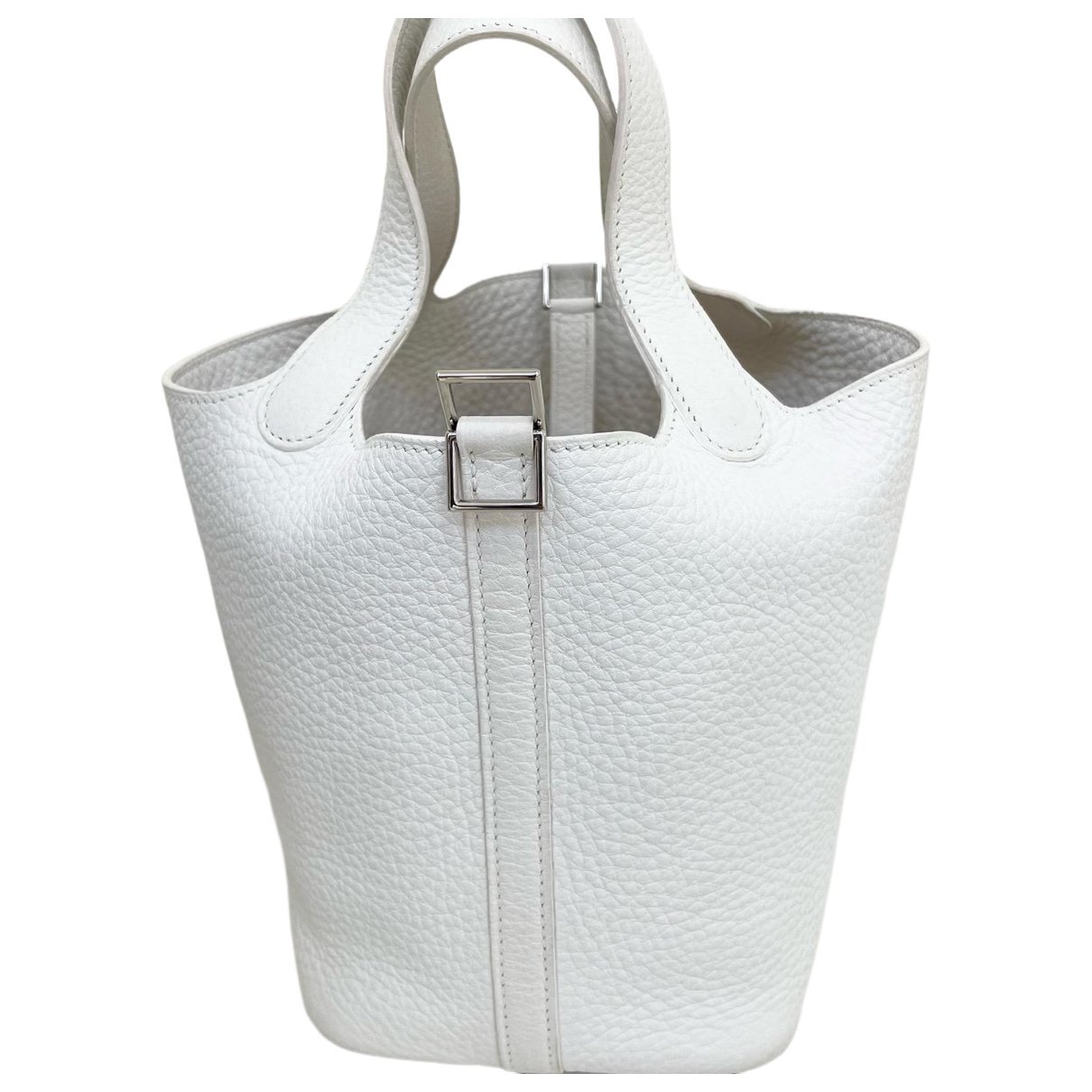 Hermes Picotin 18 Handbag White