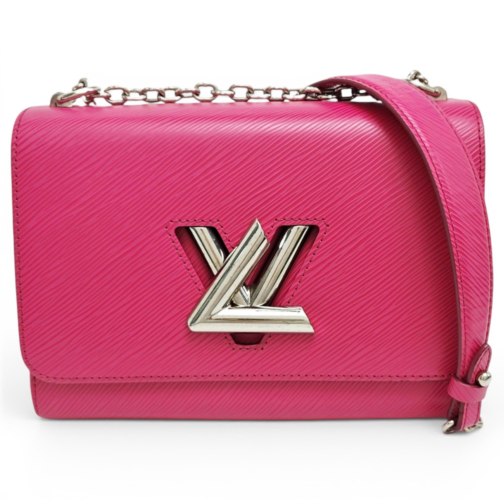 Twist leather handbag