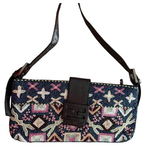 Baguette leather handbag