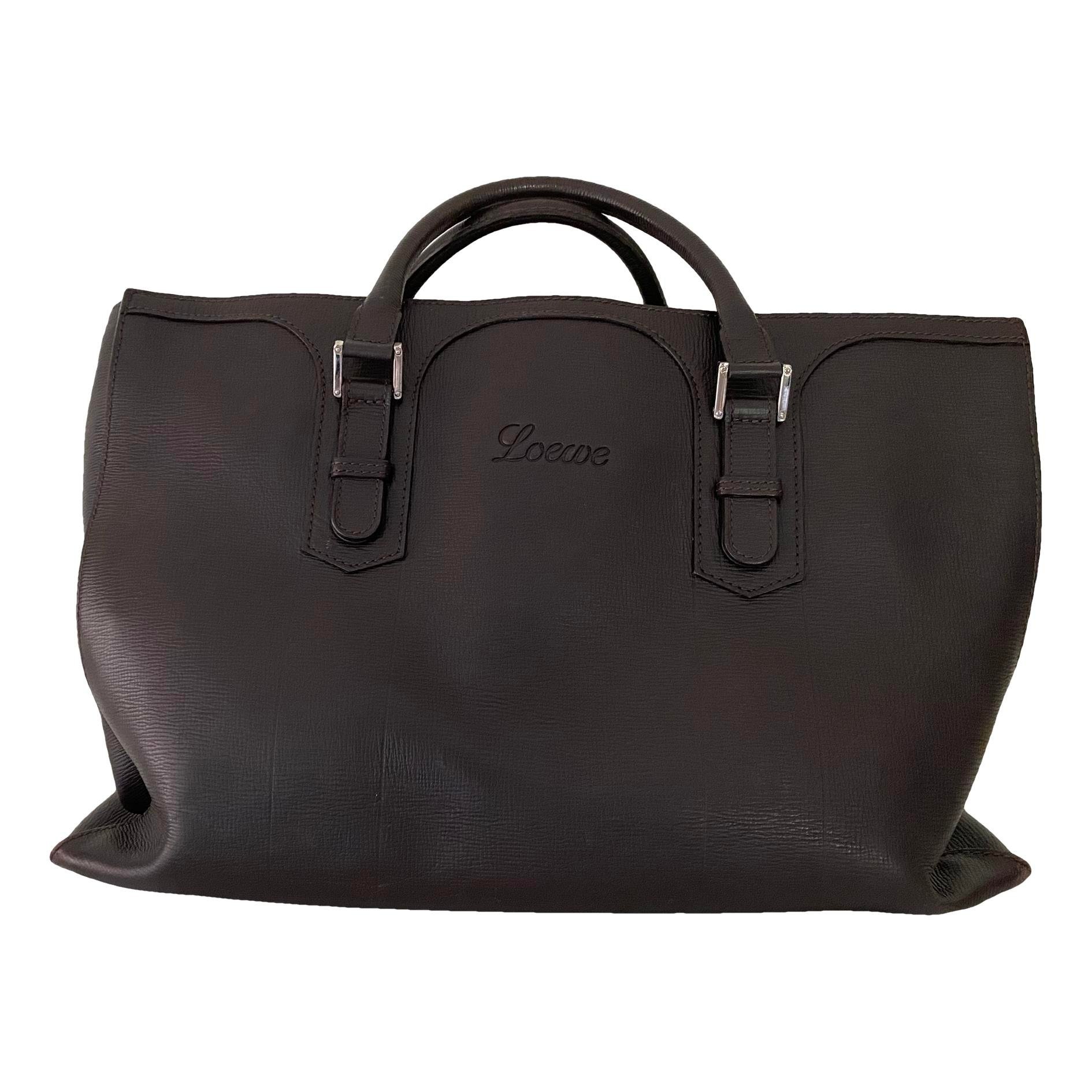 Leather tote