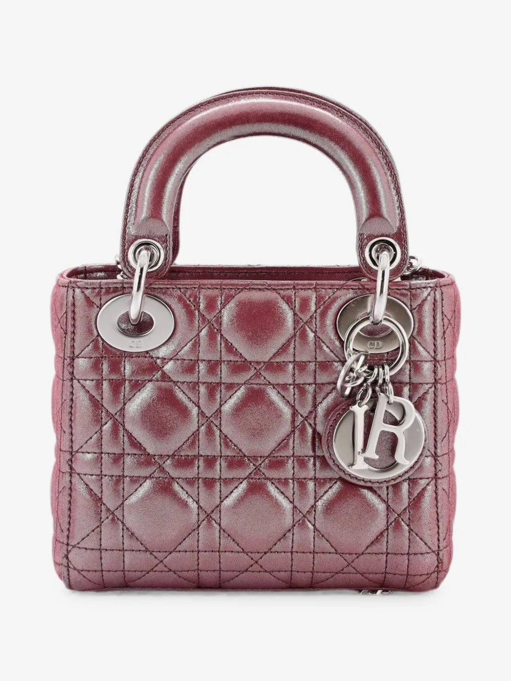 Lady Dior Chain Bag Cannage Quilt Iridescent Leather Mini satchel