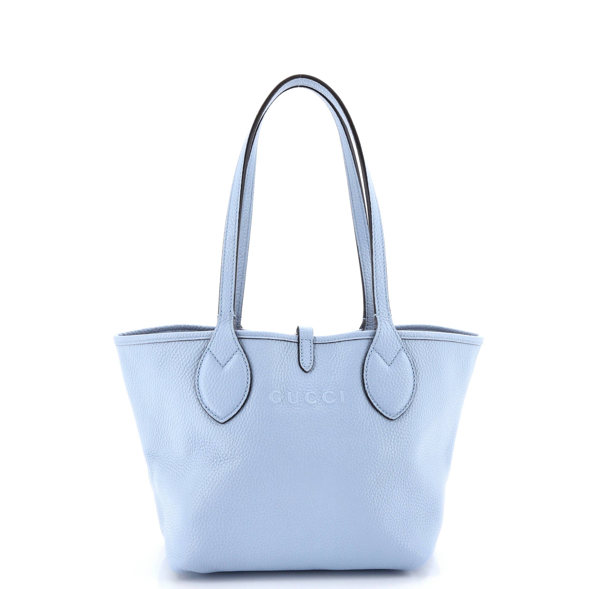 Gucci Reversible Totissima Shopping Tote Leather and GG Canvas Small