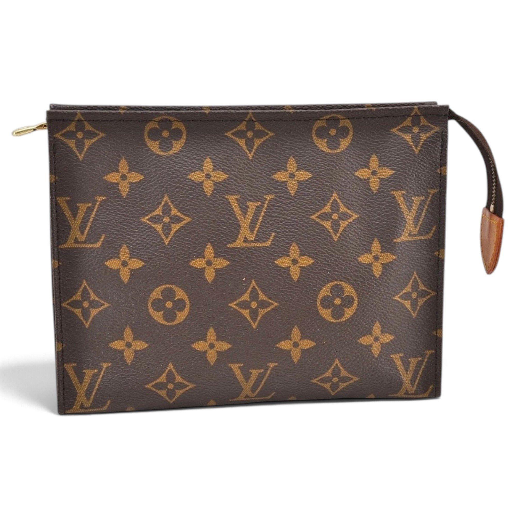 Leather clutch bag