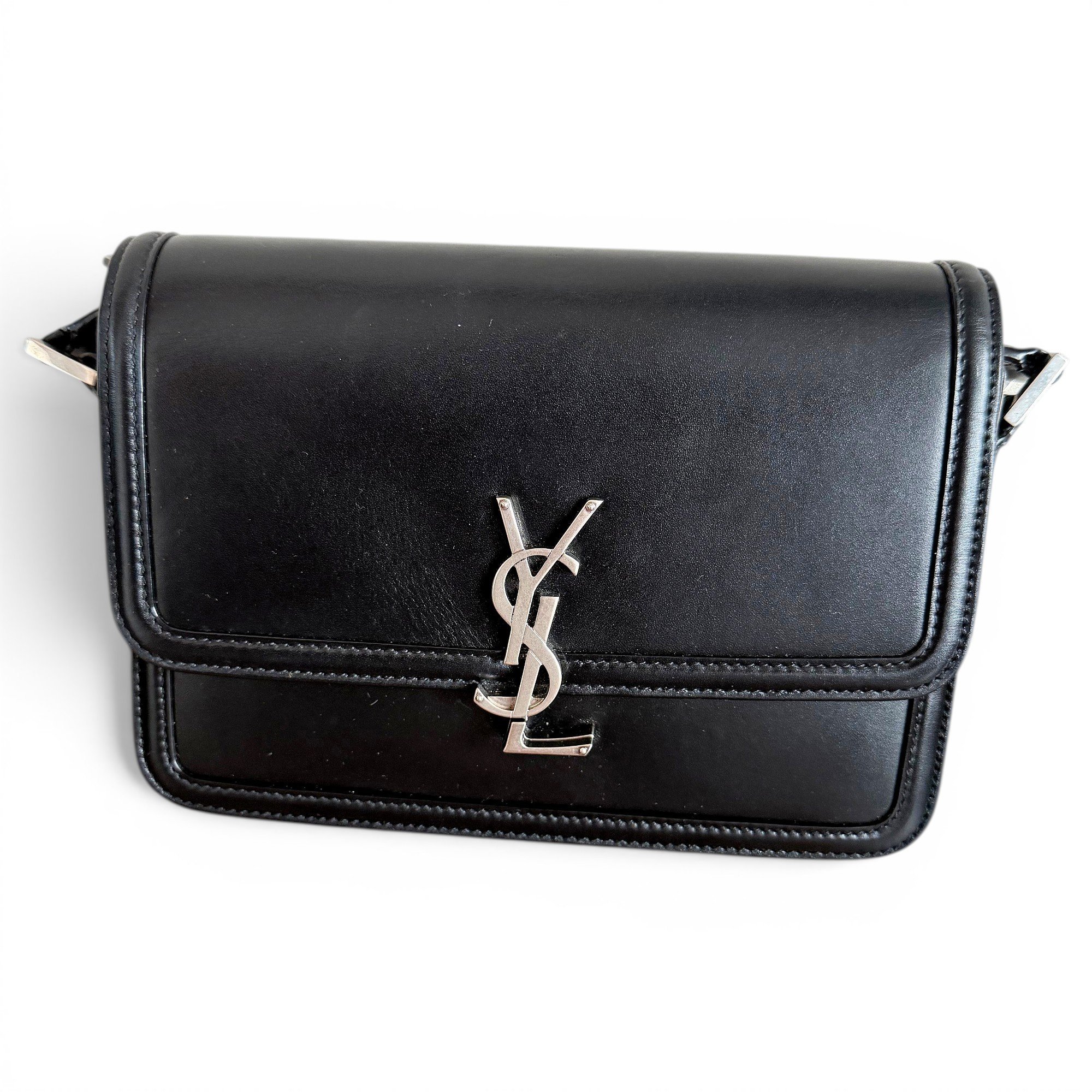 Solférino leather handbag