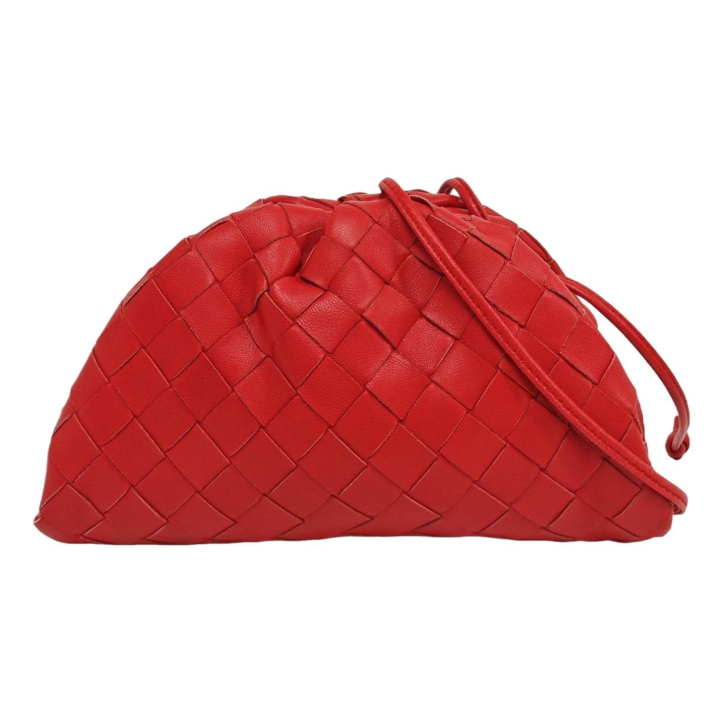 Pouch leather handbag
