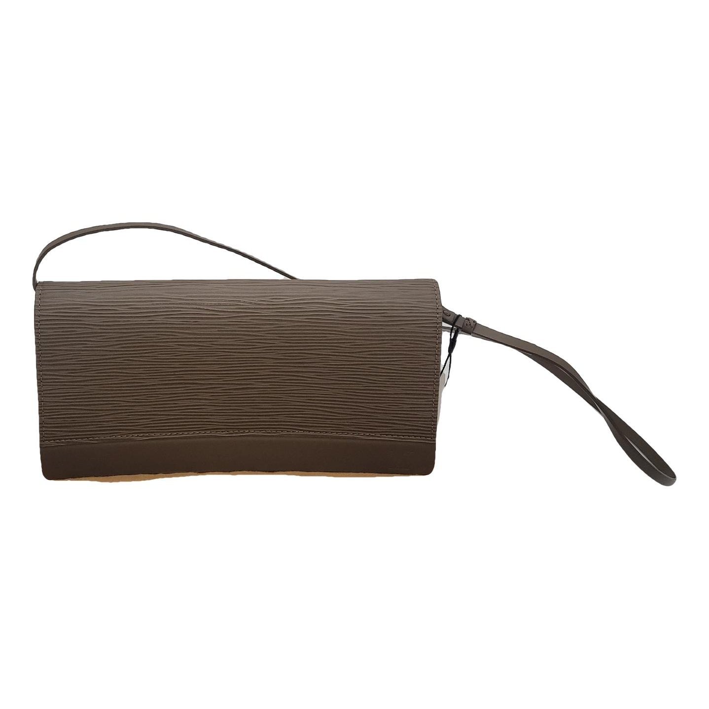 Honfleur leather clutch bag