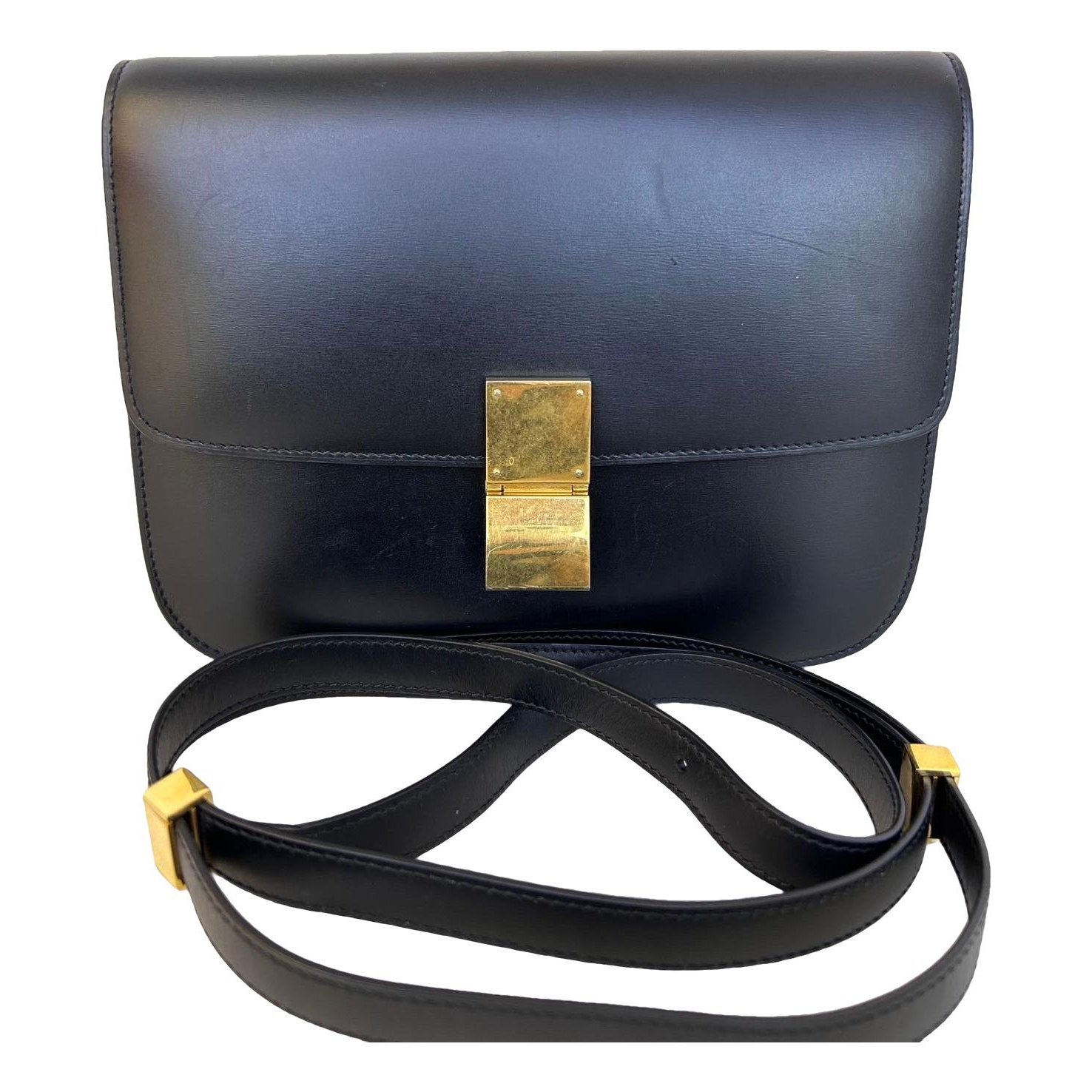 Classic leather crossbody bag