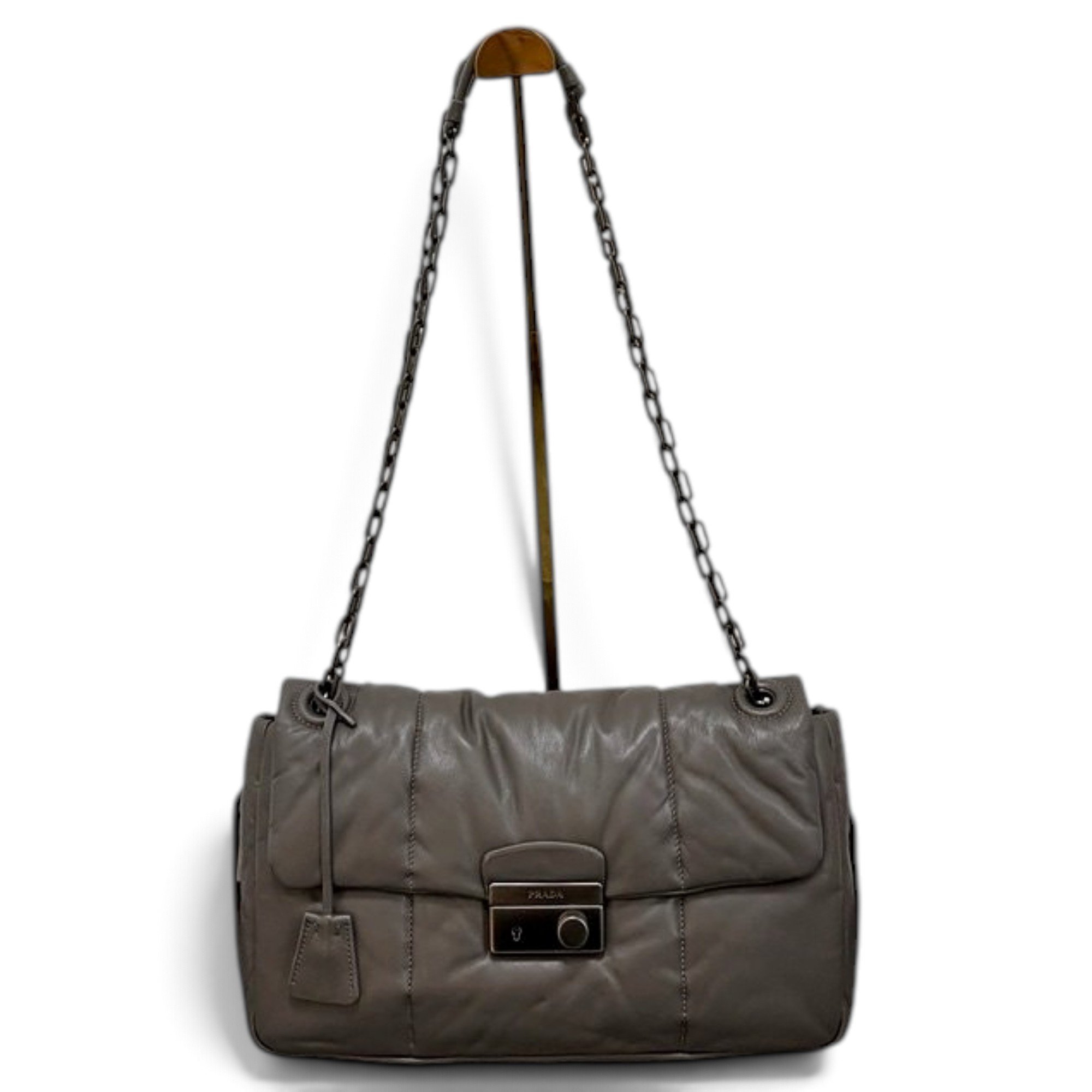 Diagramme leather handbag