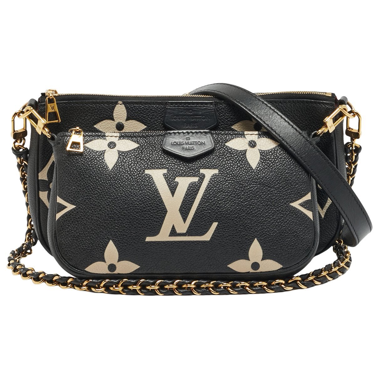 Leather clutch bag