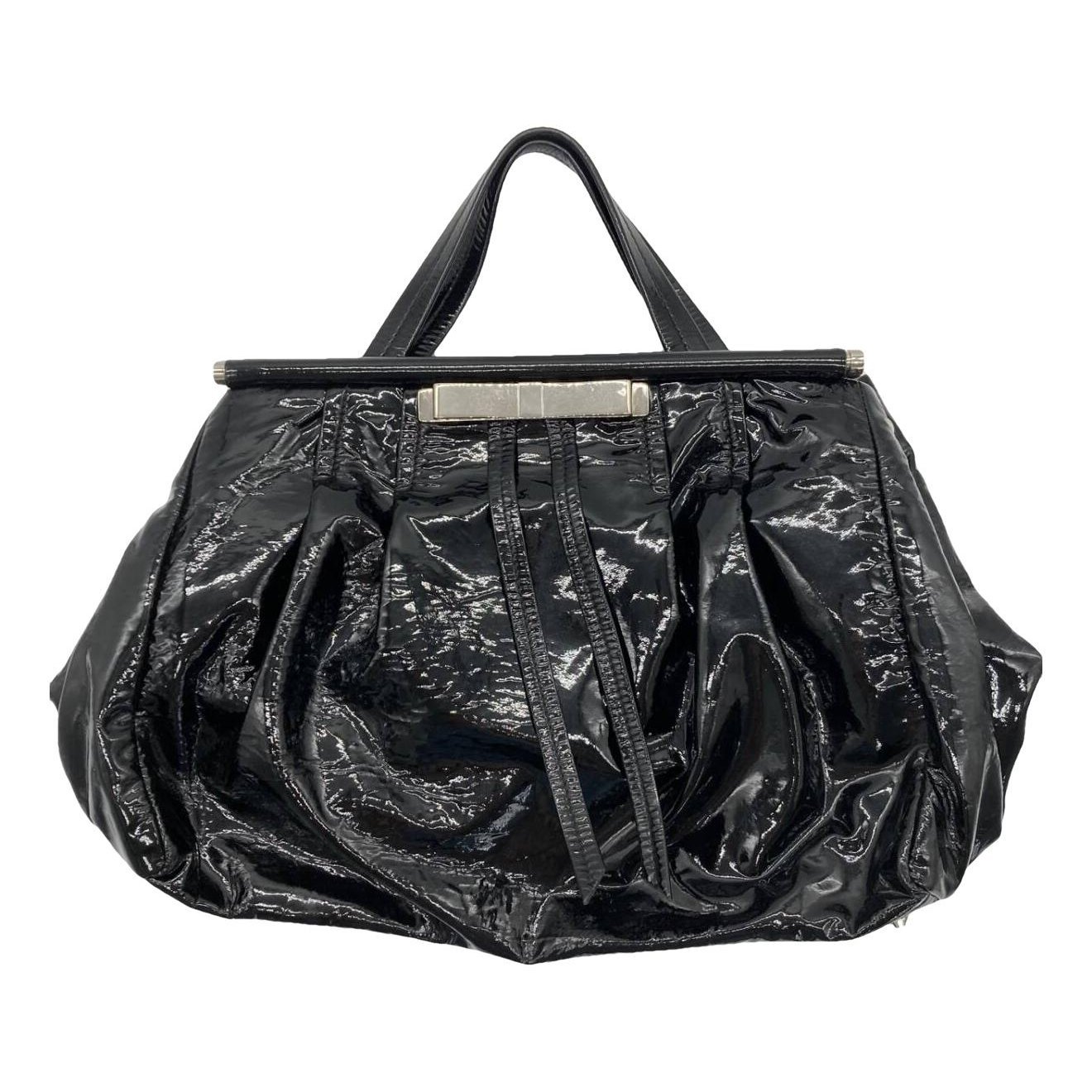 Patent leather handbag