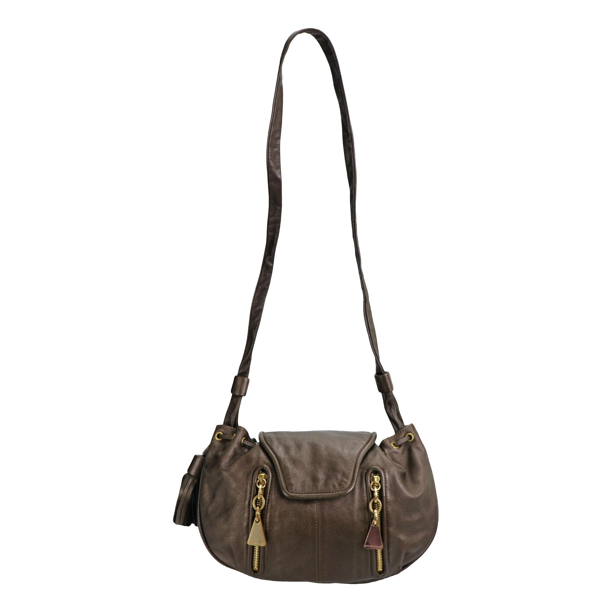 Leather crossbody bag