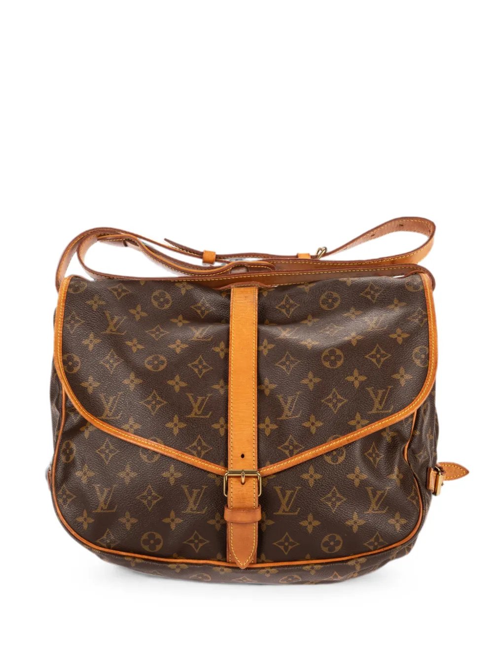 2000 GM Saumur Monogram canvas shoulder bag