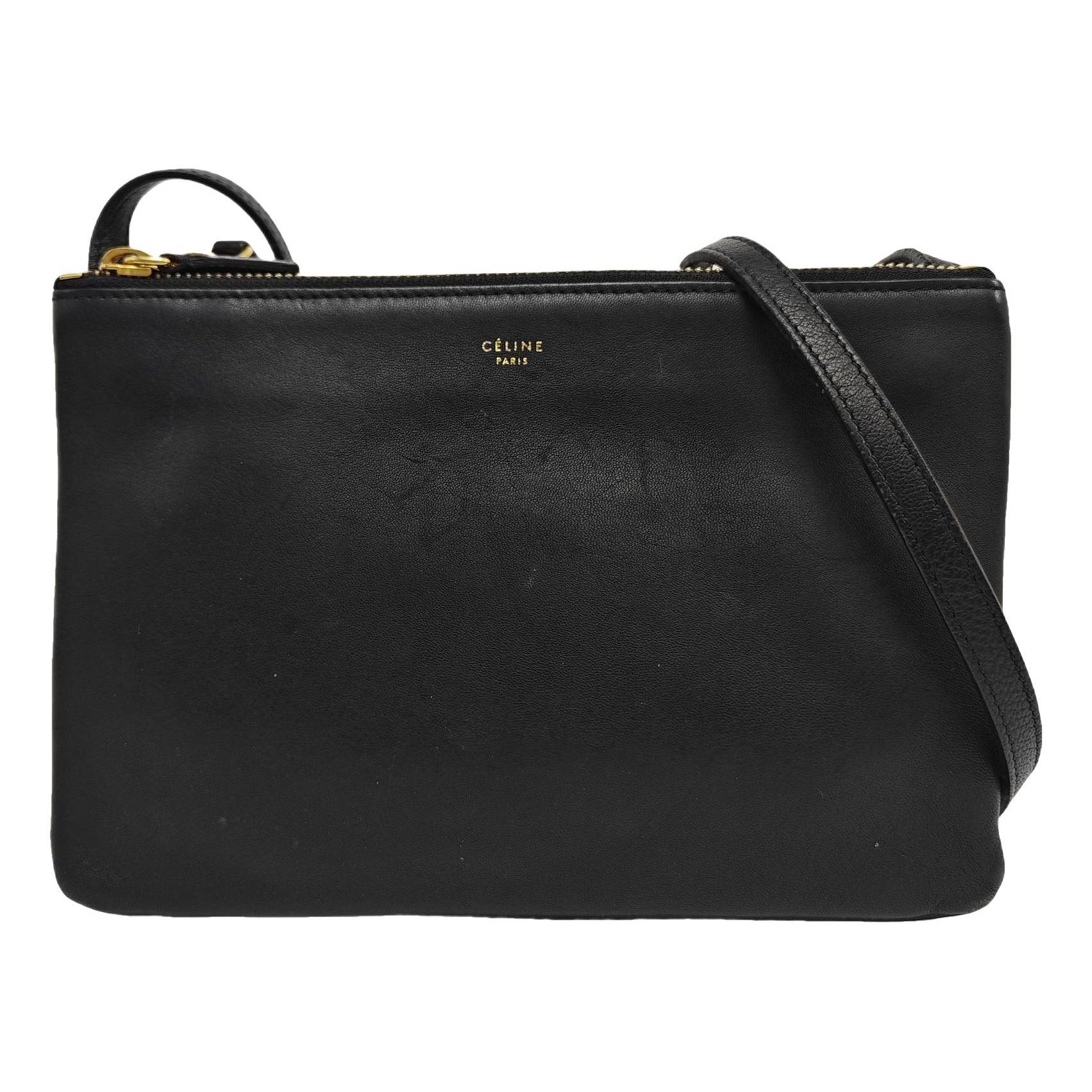 Trio leather crossbody bag