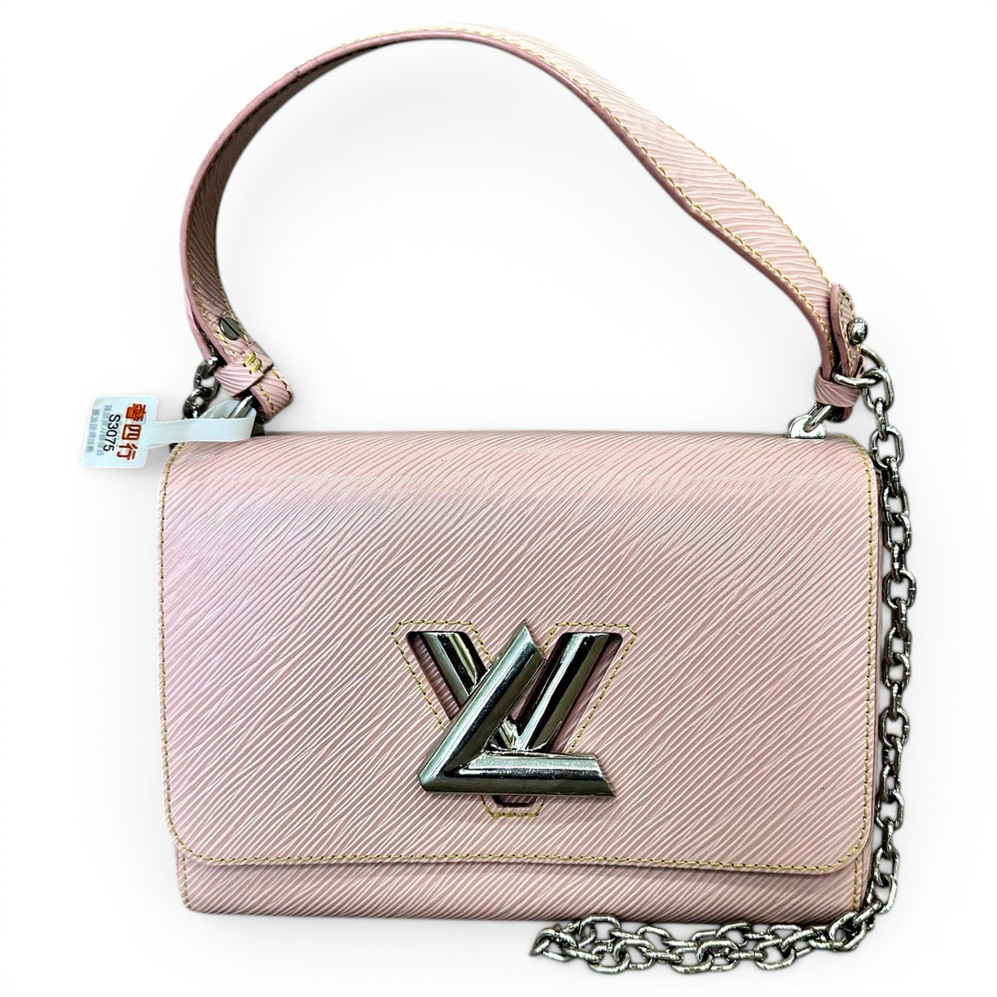 Twist leather handbag