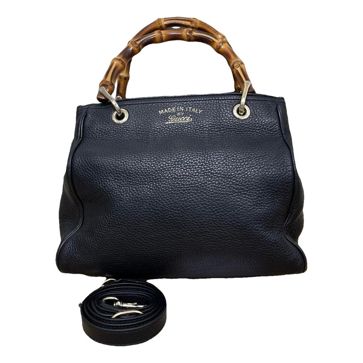 Bamboo leather handbag