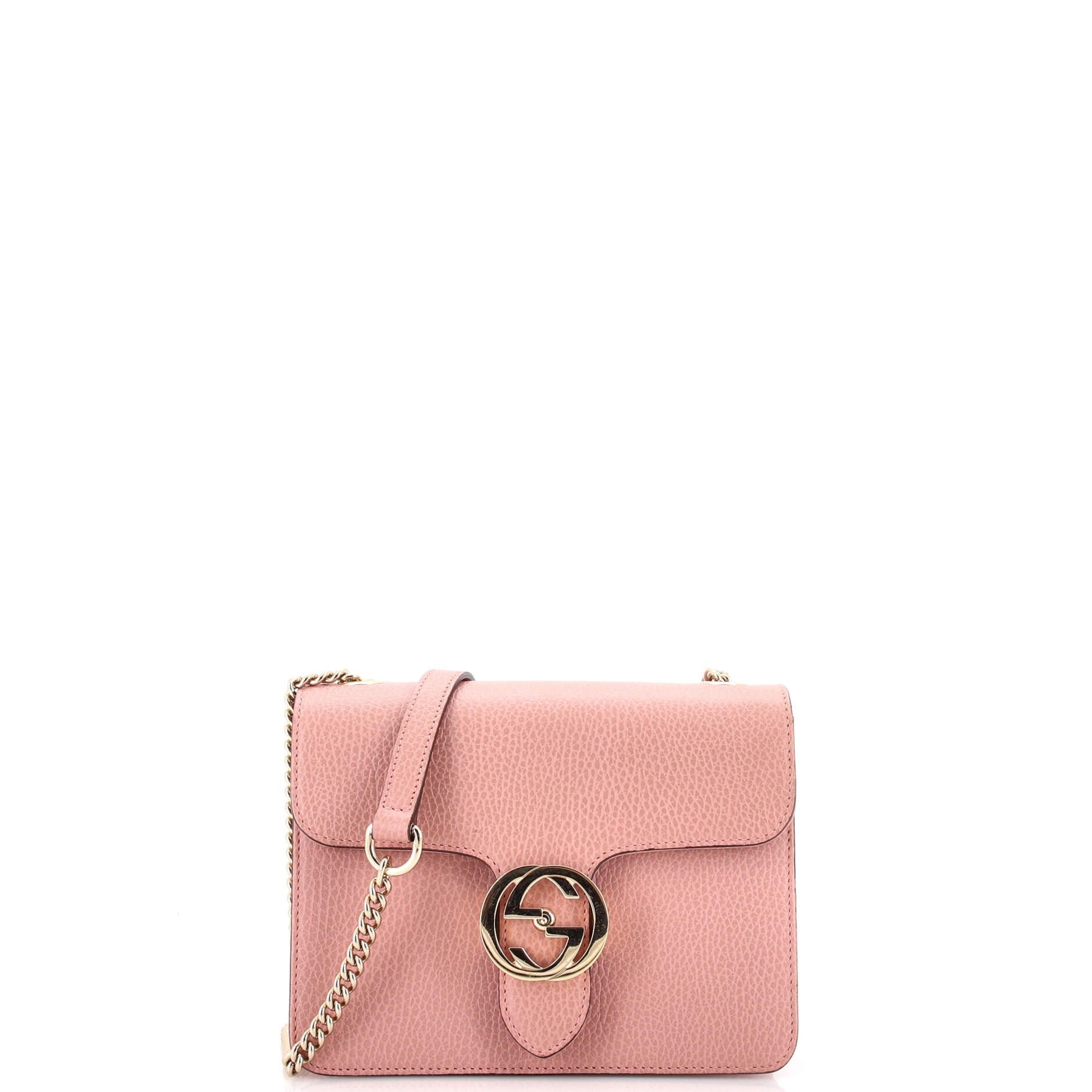 Interlocking Shoulder Bag Leather Small
