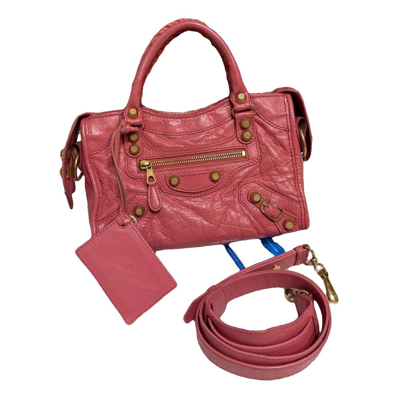 City leather mini bag