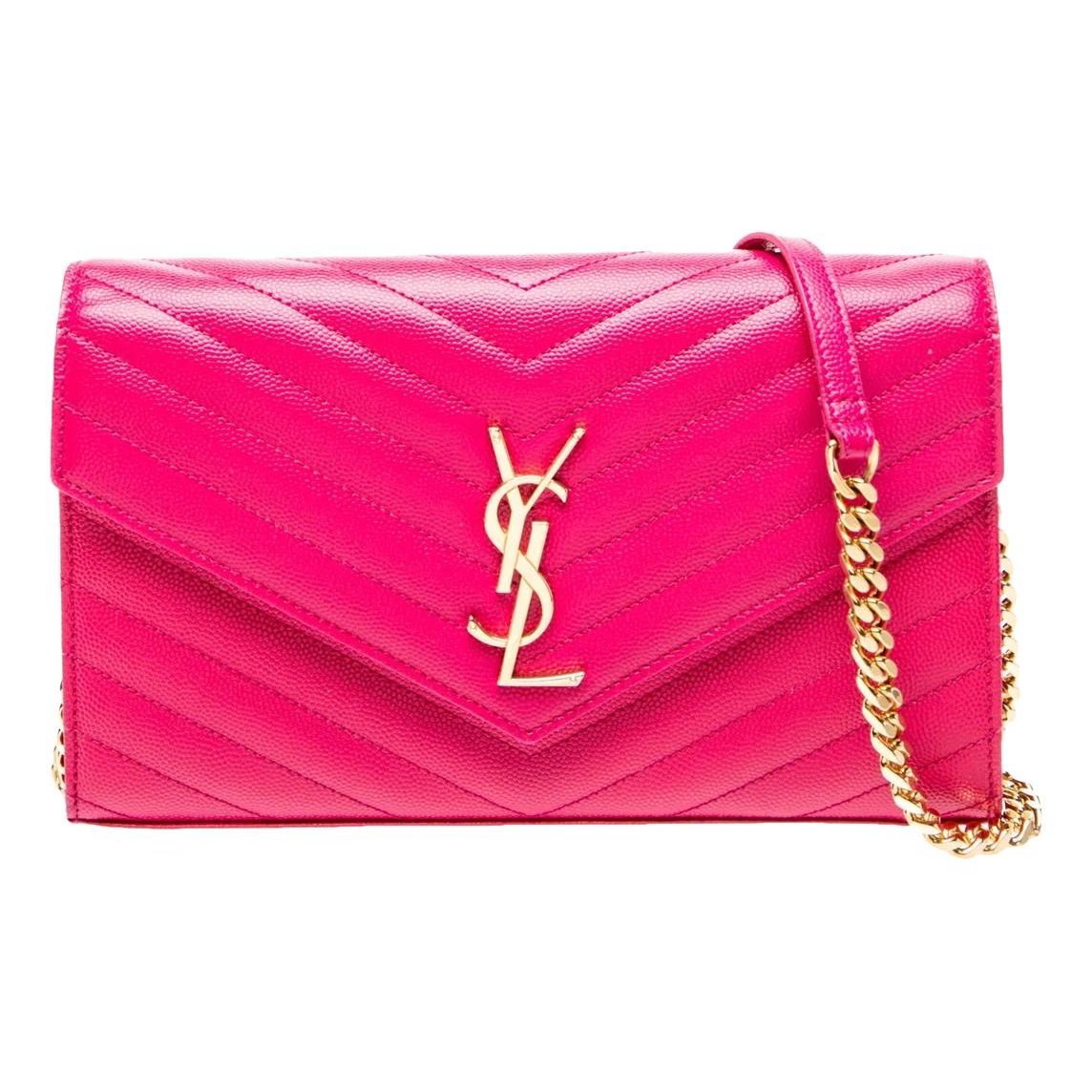 Envelope leather handbag