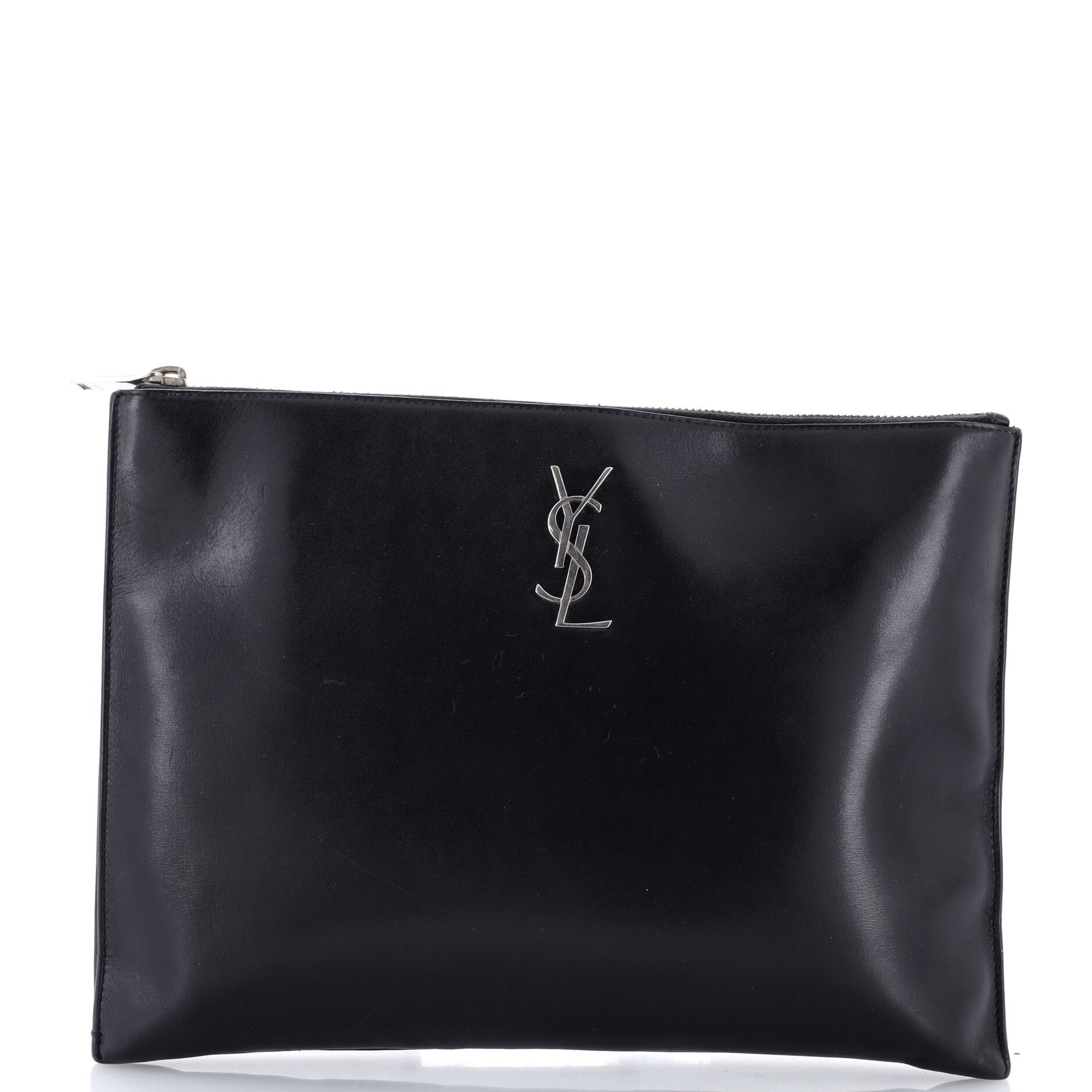 Classic Monogram Wristlet Pouch Leather Medium