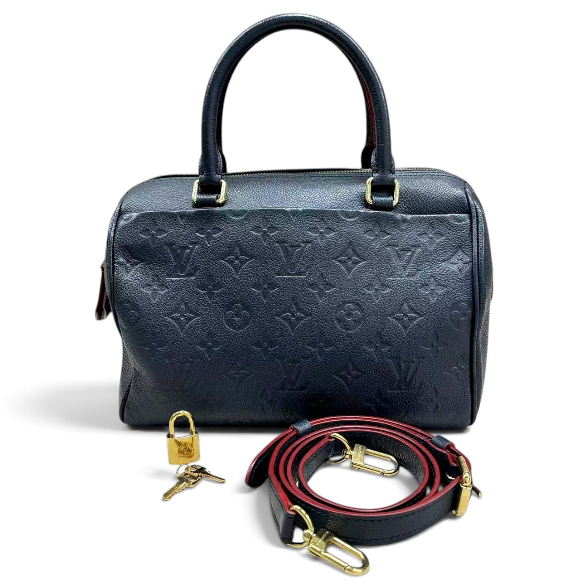 Speedy leather handbag