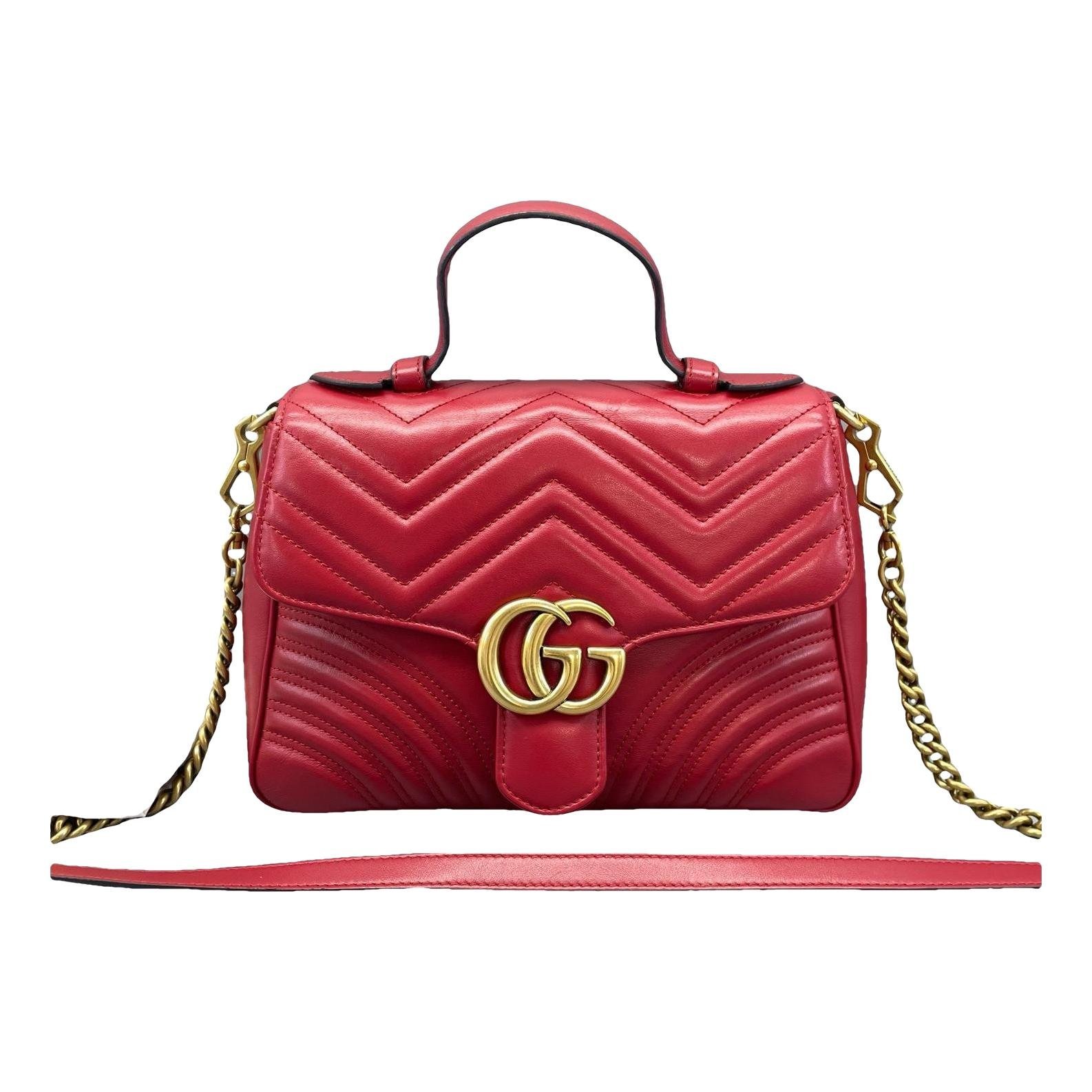 GG Marmont Flap leather handbag