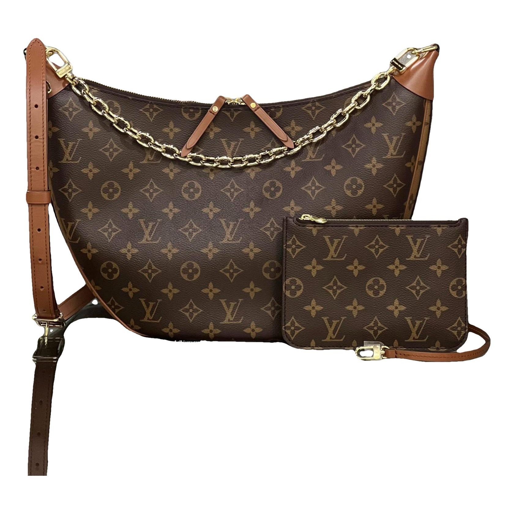 Loop leather handbag