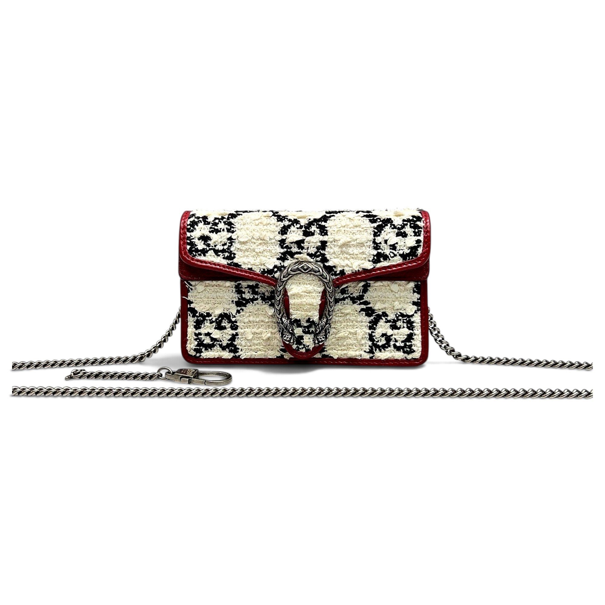Dionysus Super Mini tweed crossbody bag