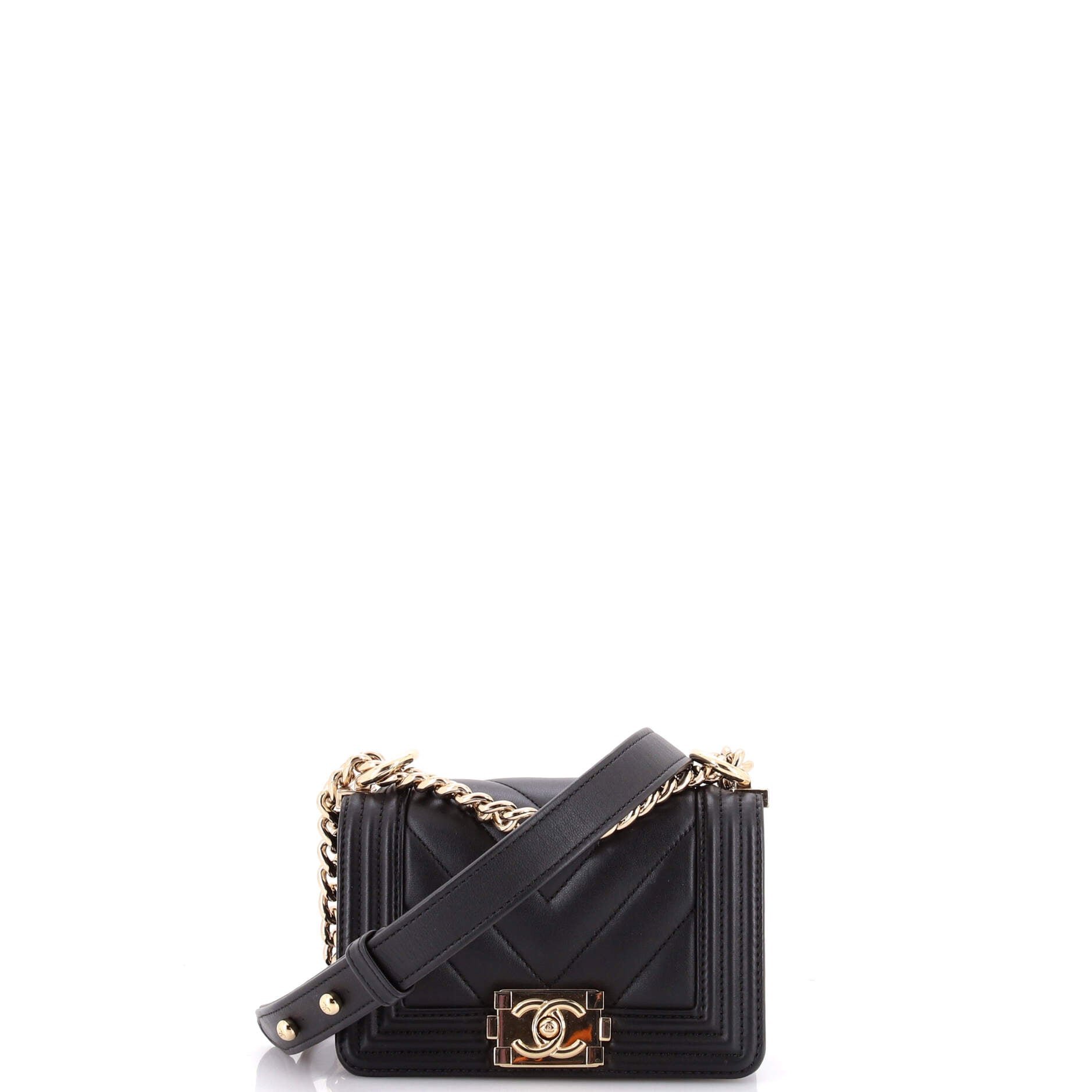 Boy Flap Bag Chevron Lambskin Mini
