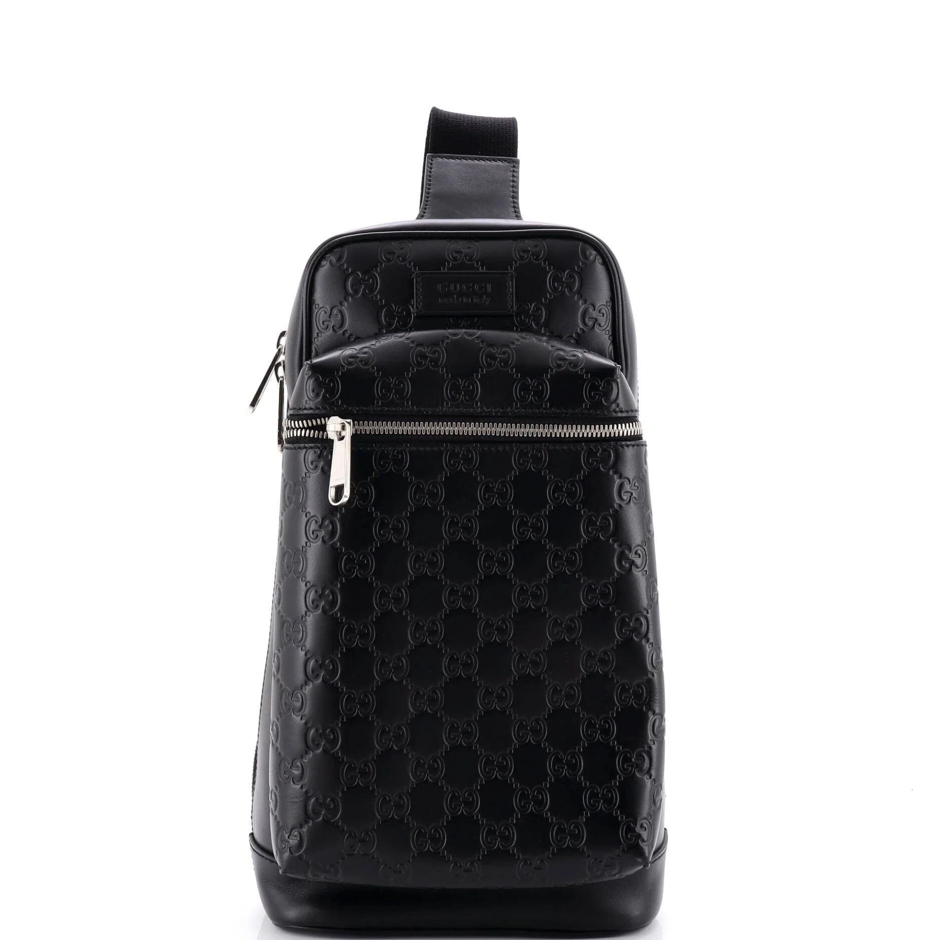 Leather backpack