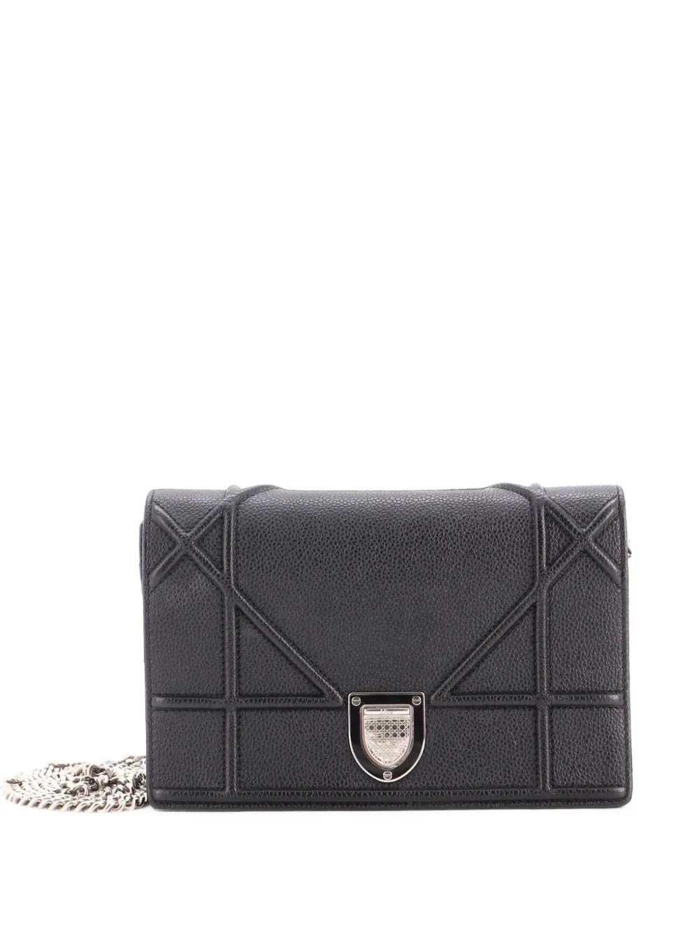 Diorama Wallet on Chain Leather clutch bag