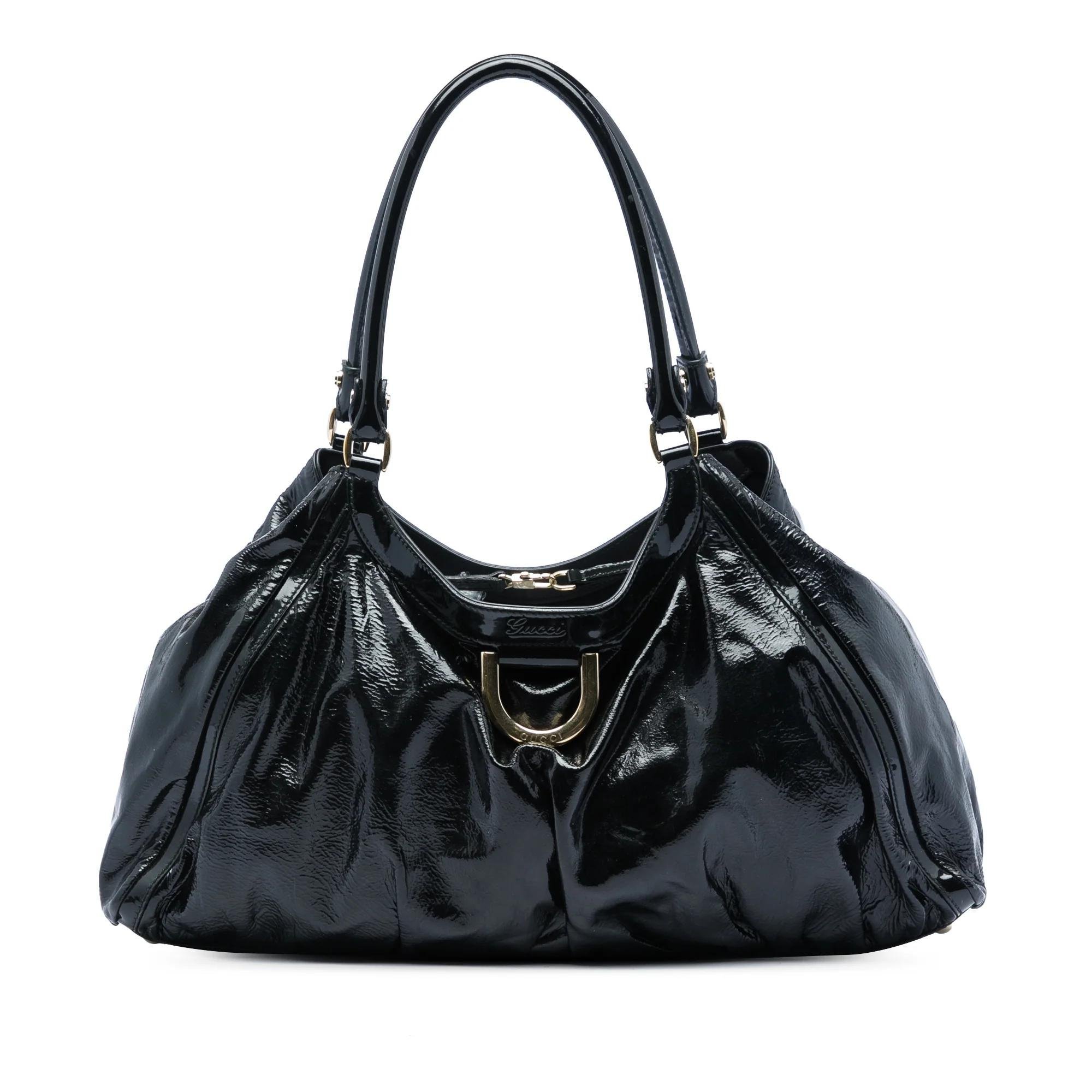 D-Ring pony-style calfskin handbag