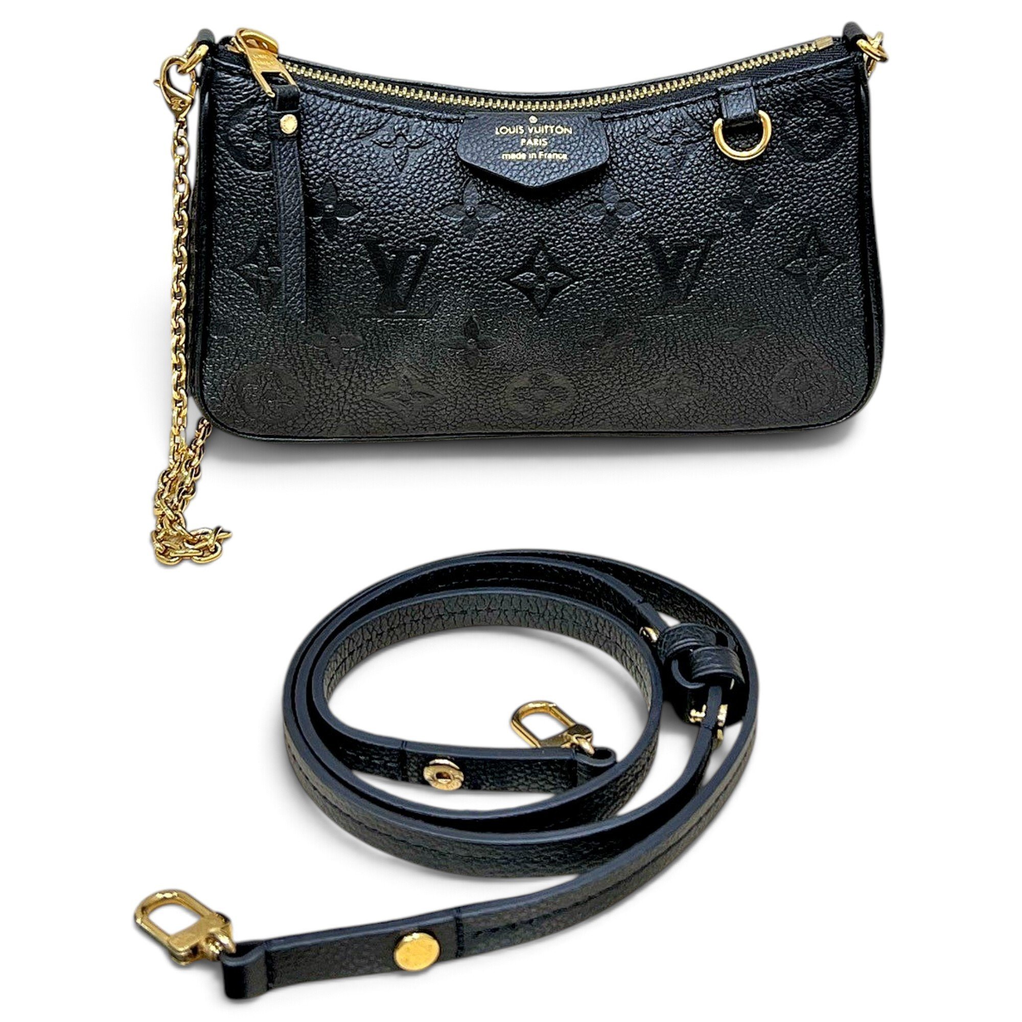 Easy Pouch On Strap leather handbag