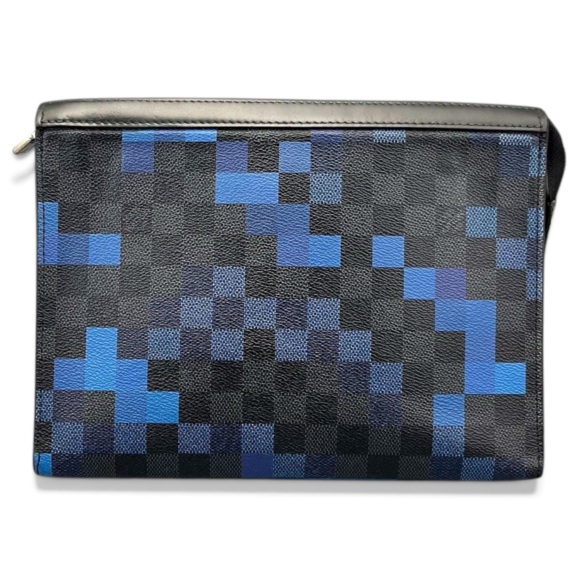 Leather clutch bag