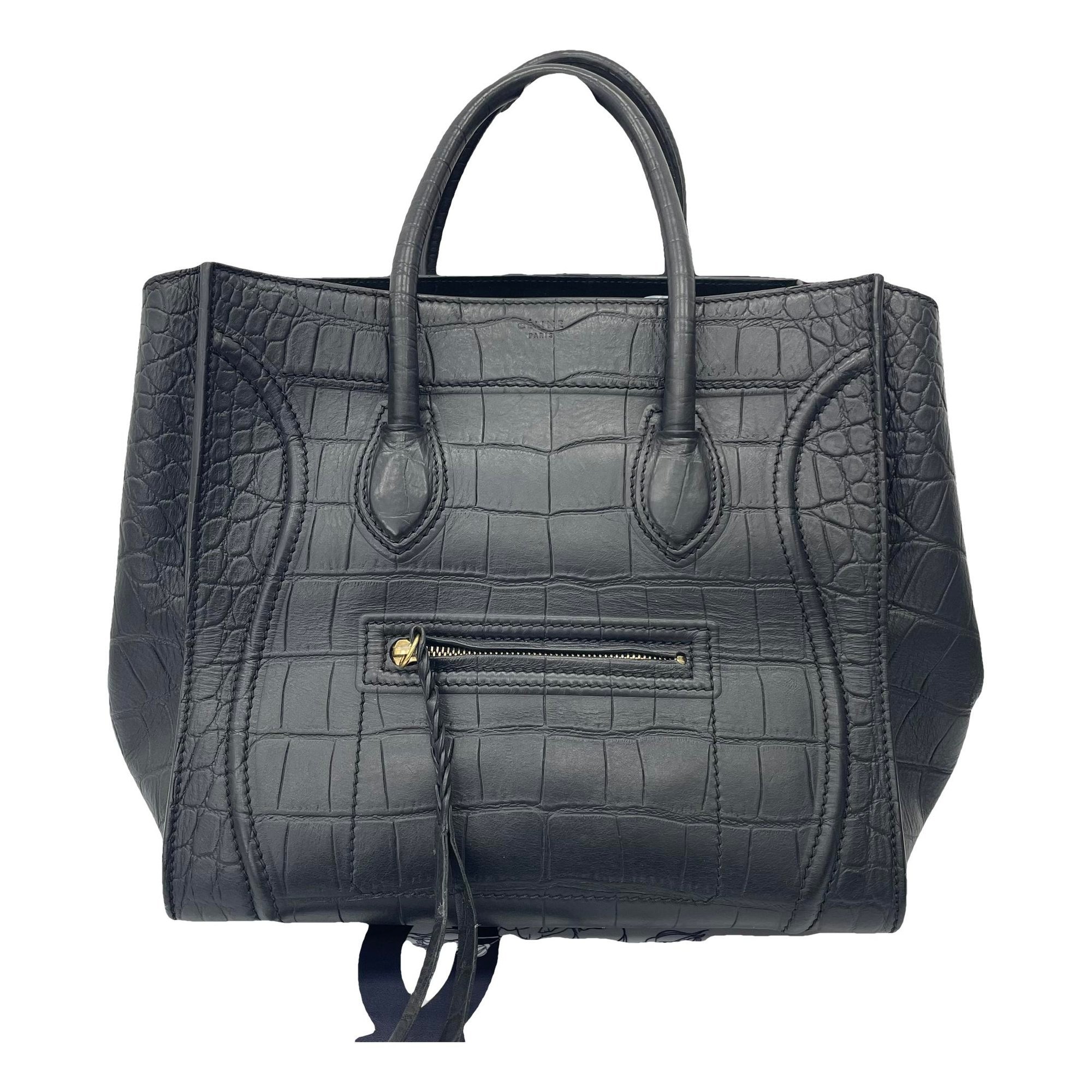 Luggage leather handbag