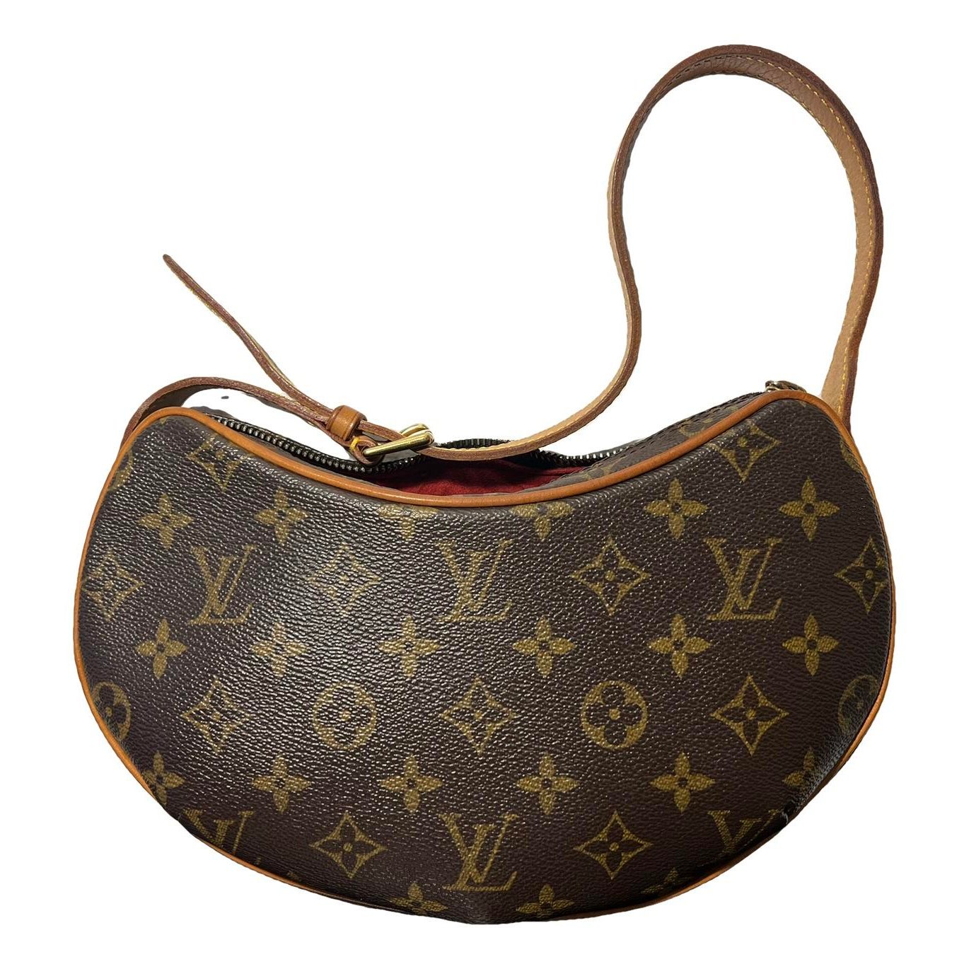 Croissant leather handbag