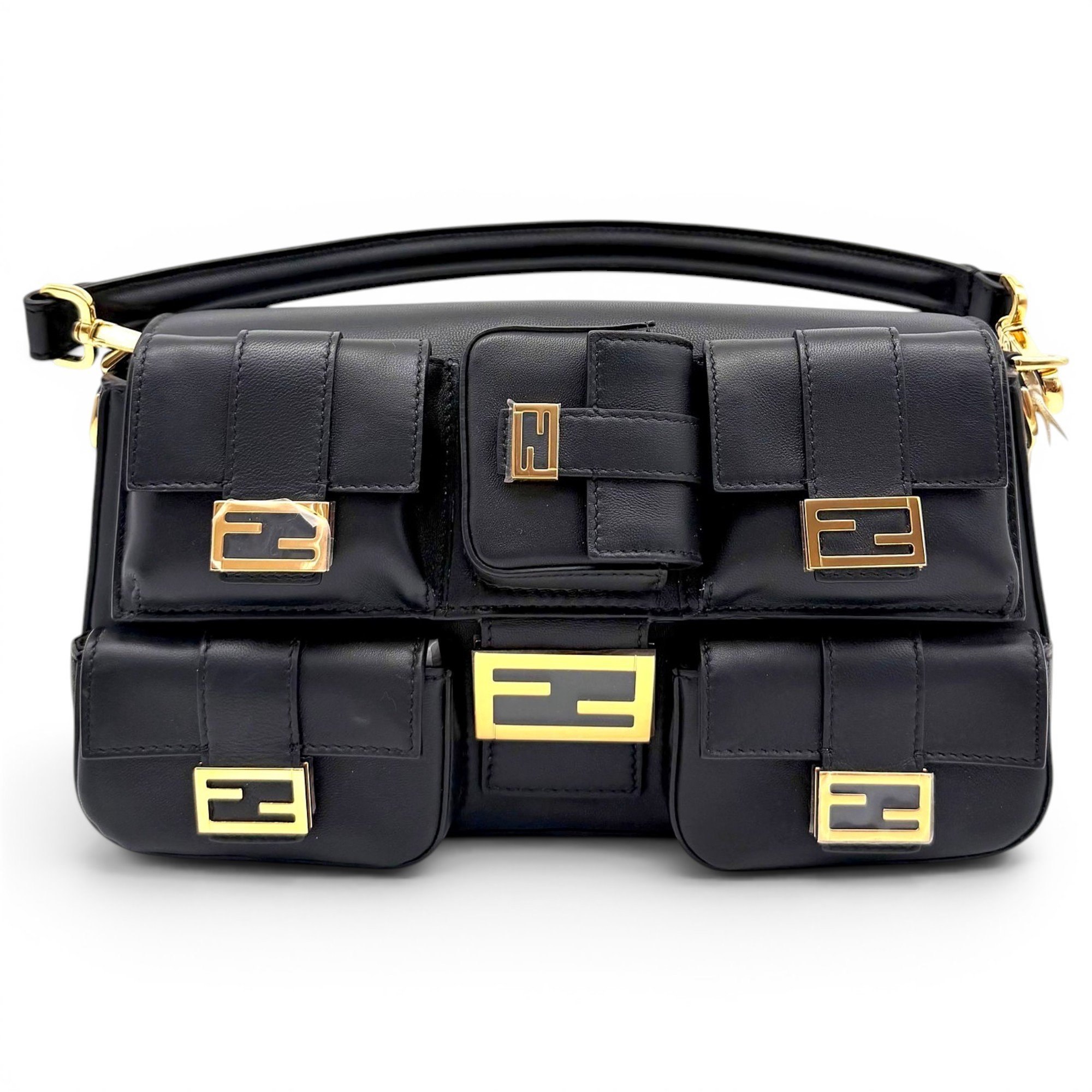 Baguette leather handbag