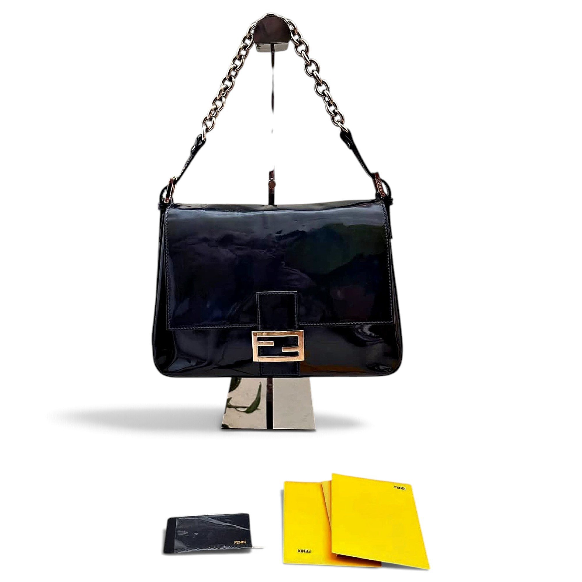 Mamma Baguette patent leather handbag