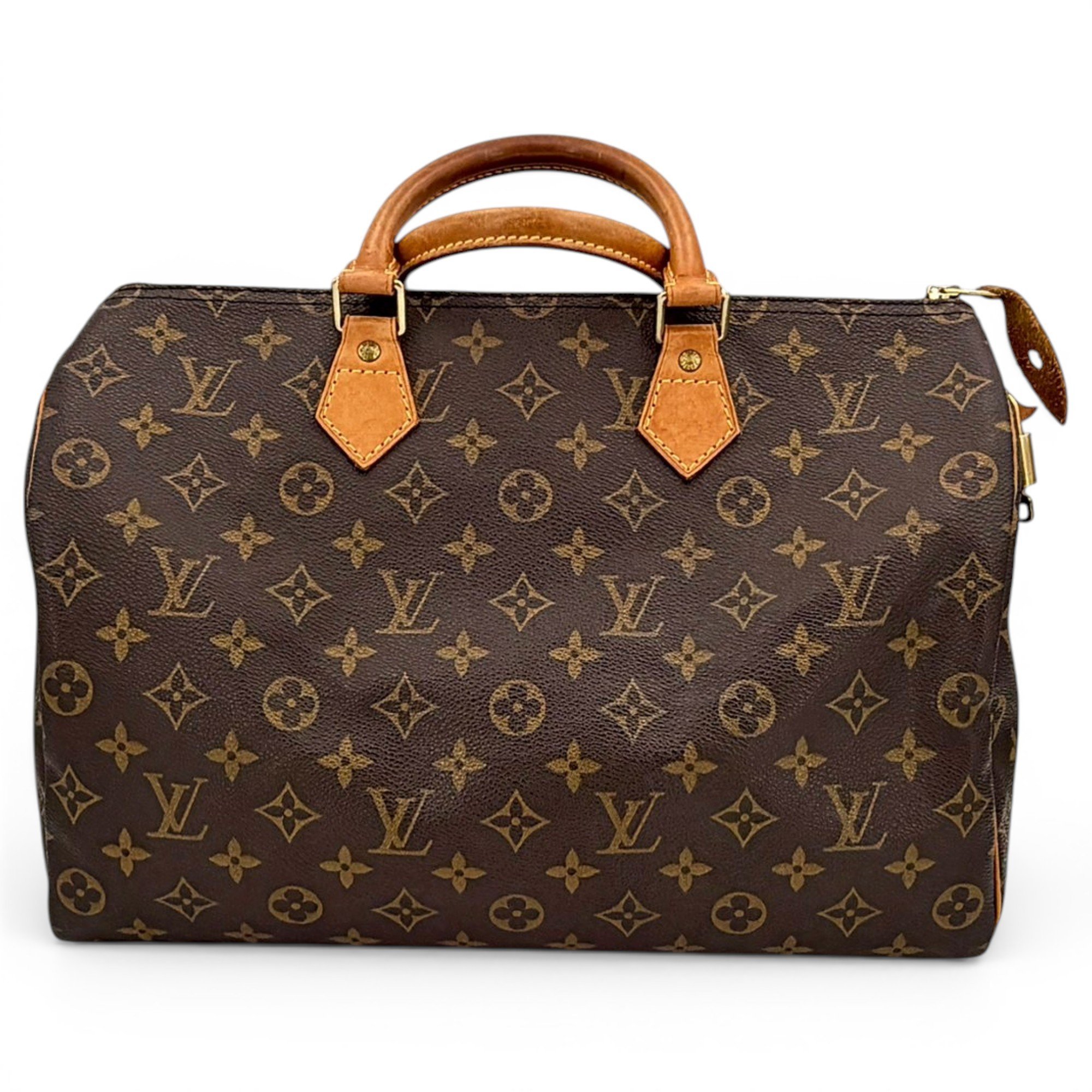 Speedy leather handbag