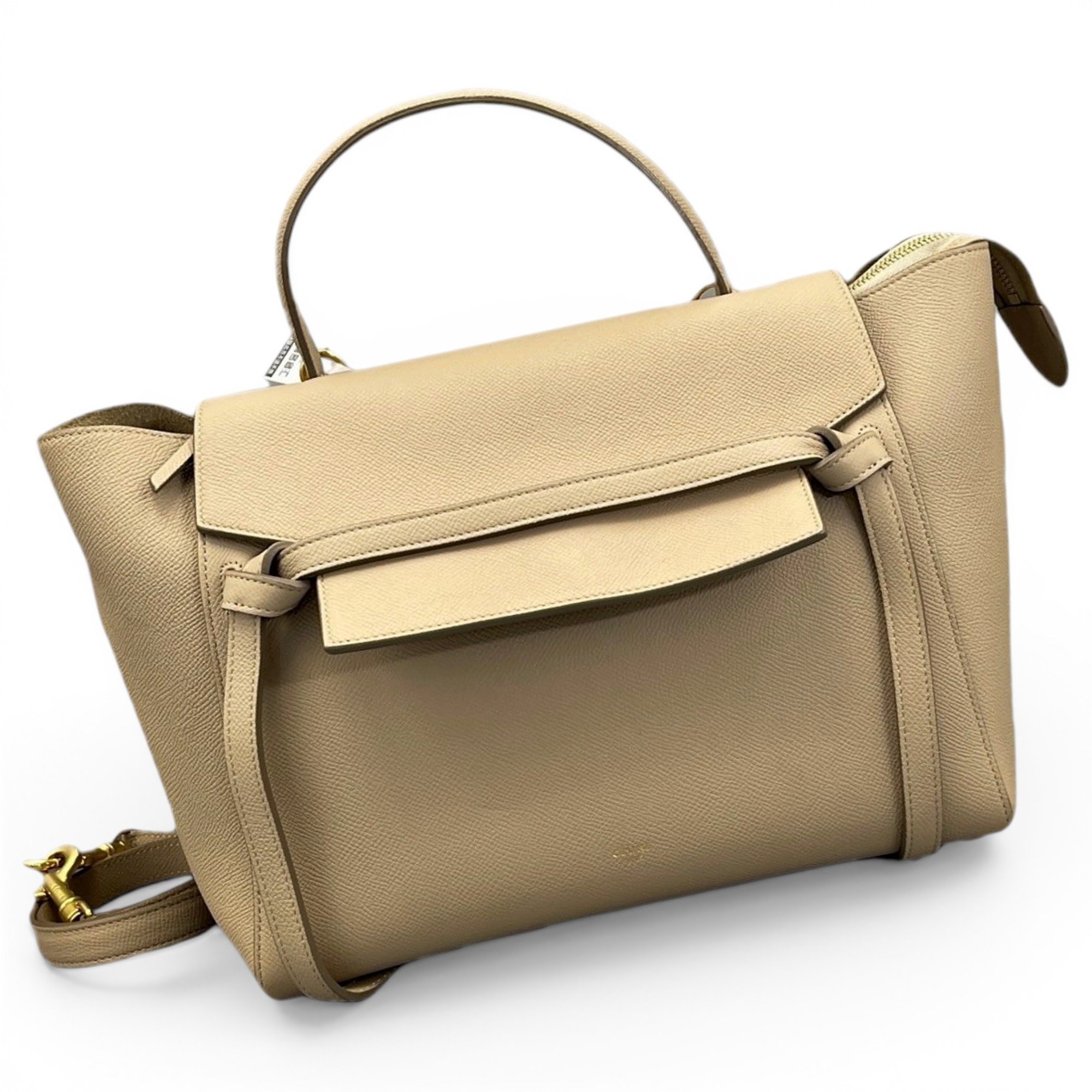 Belt leather handbag