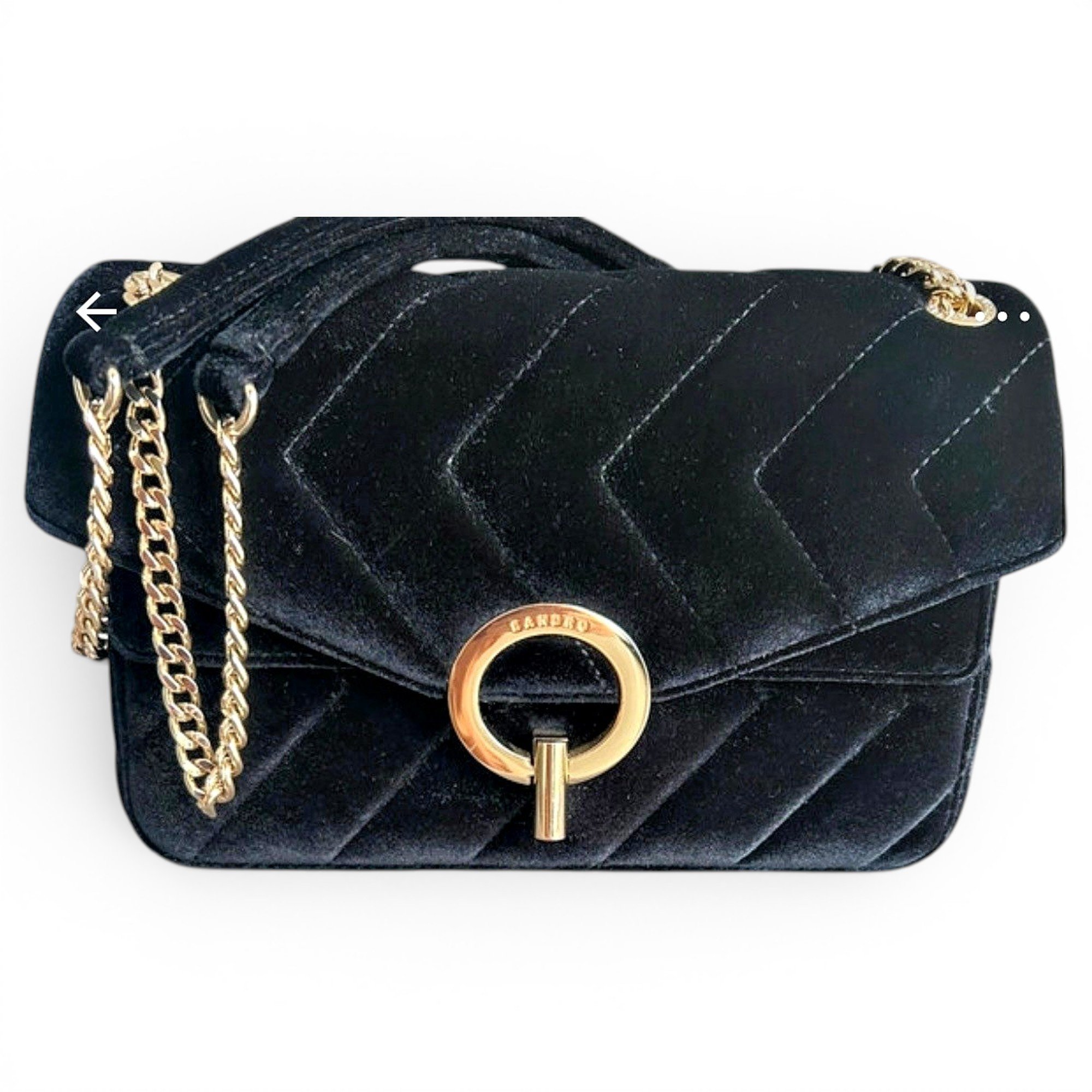 Sandro Yza velvet crossbody bag