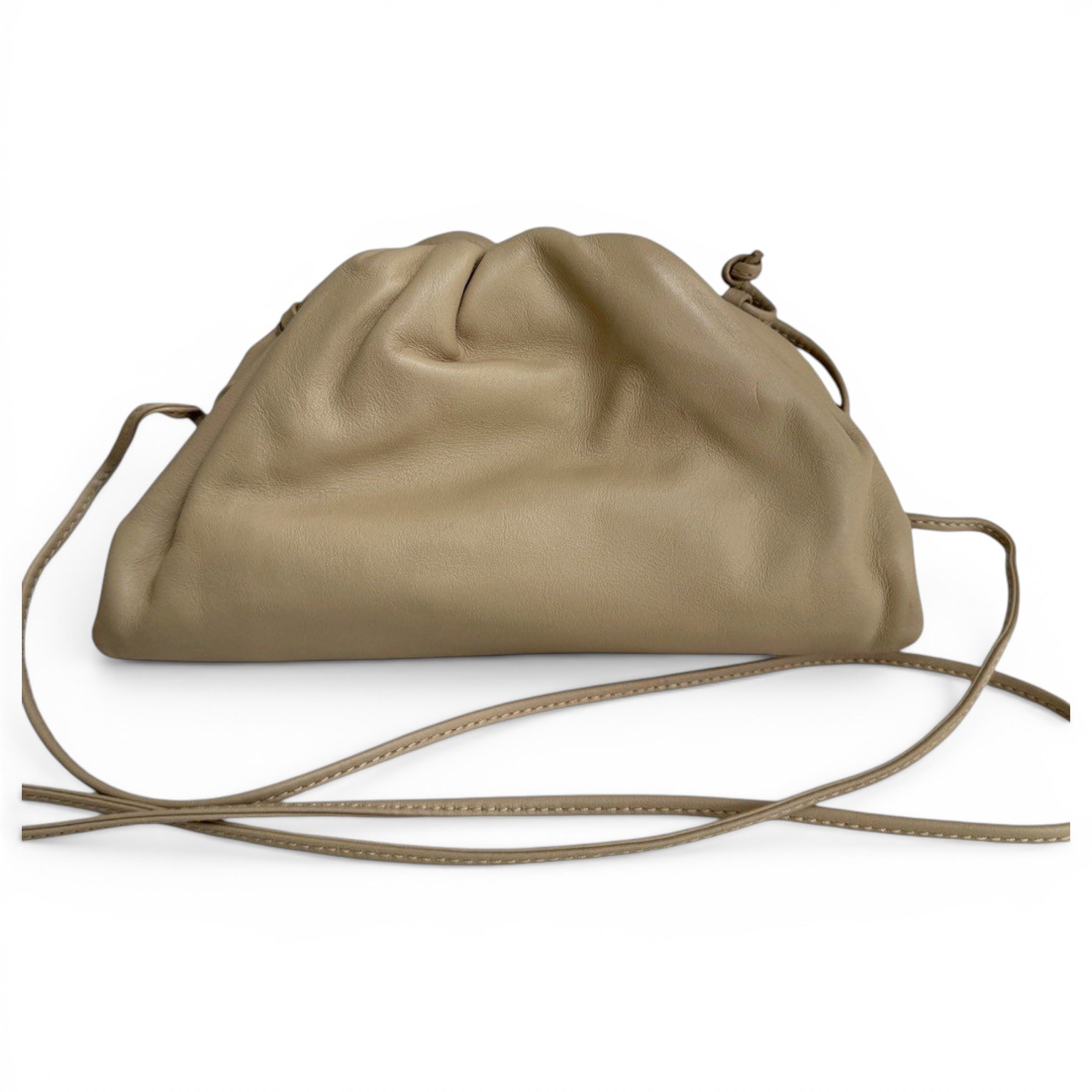 Pouch leather crossbody bag