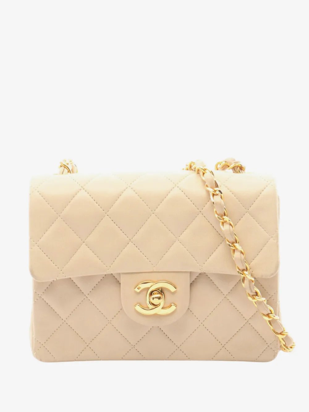 1991-1994 Mini Square Classic Lambskin Single Flap crossbody bag