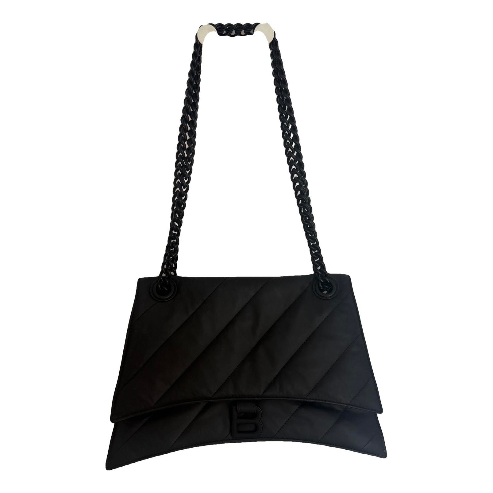 Crush leather handbag