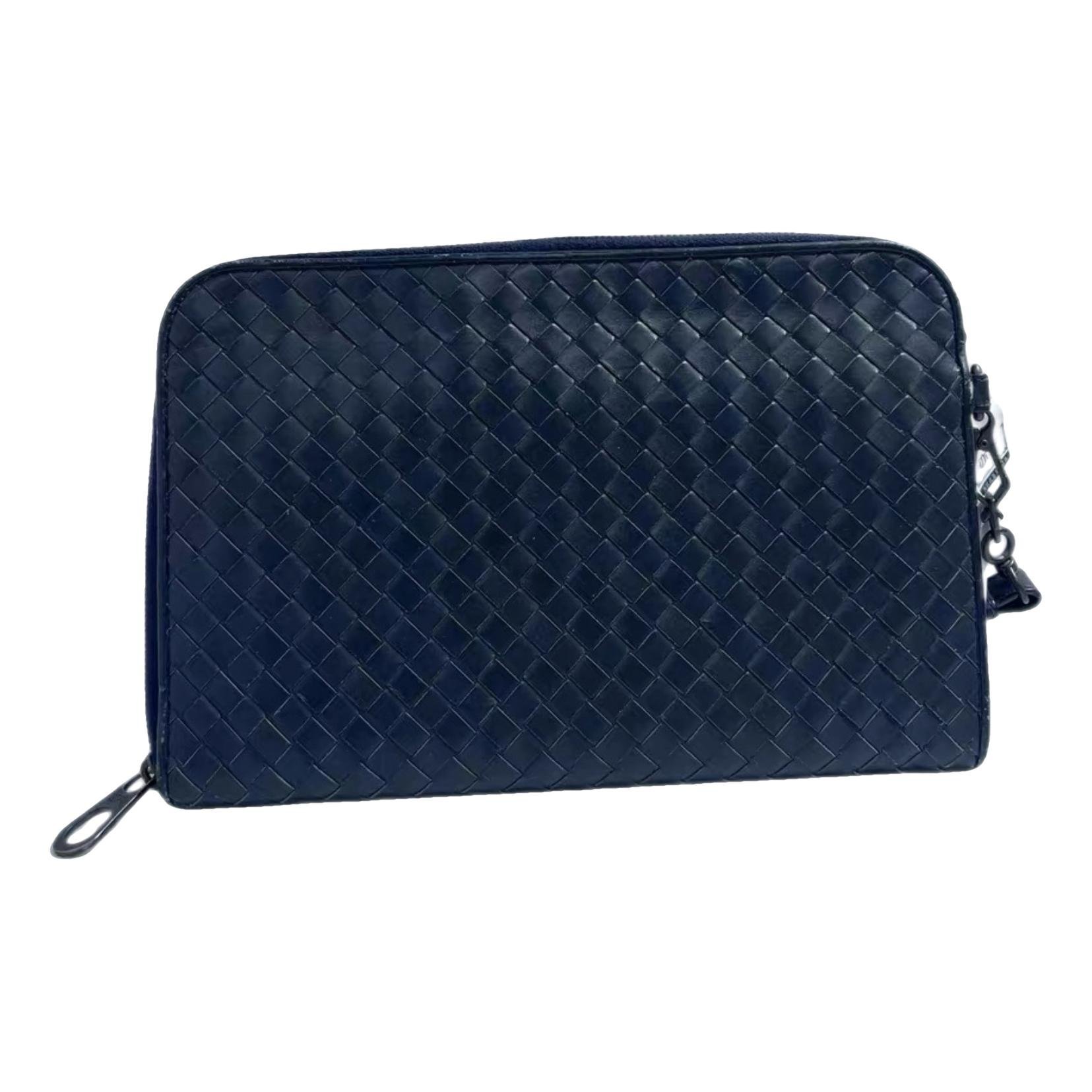 Bottega Veneta Snap leather clutch bag